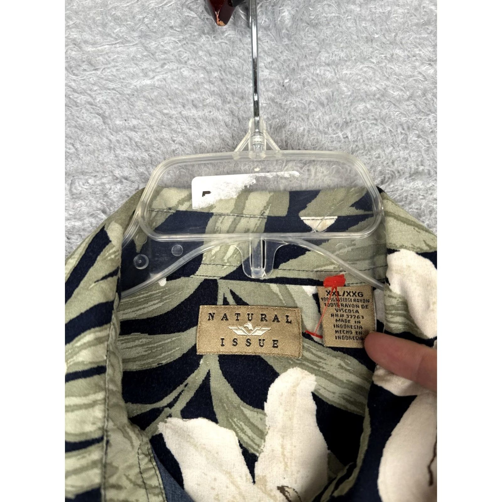 Vintage Natural Issue Shirt Mens 2XL Black Short Sleeve Hawaiian Floral Button Up Beach Size US XXL / EU 58 / 5 - 7 Thumbnail