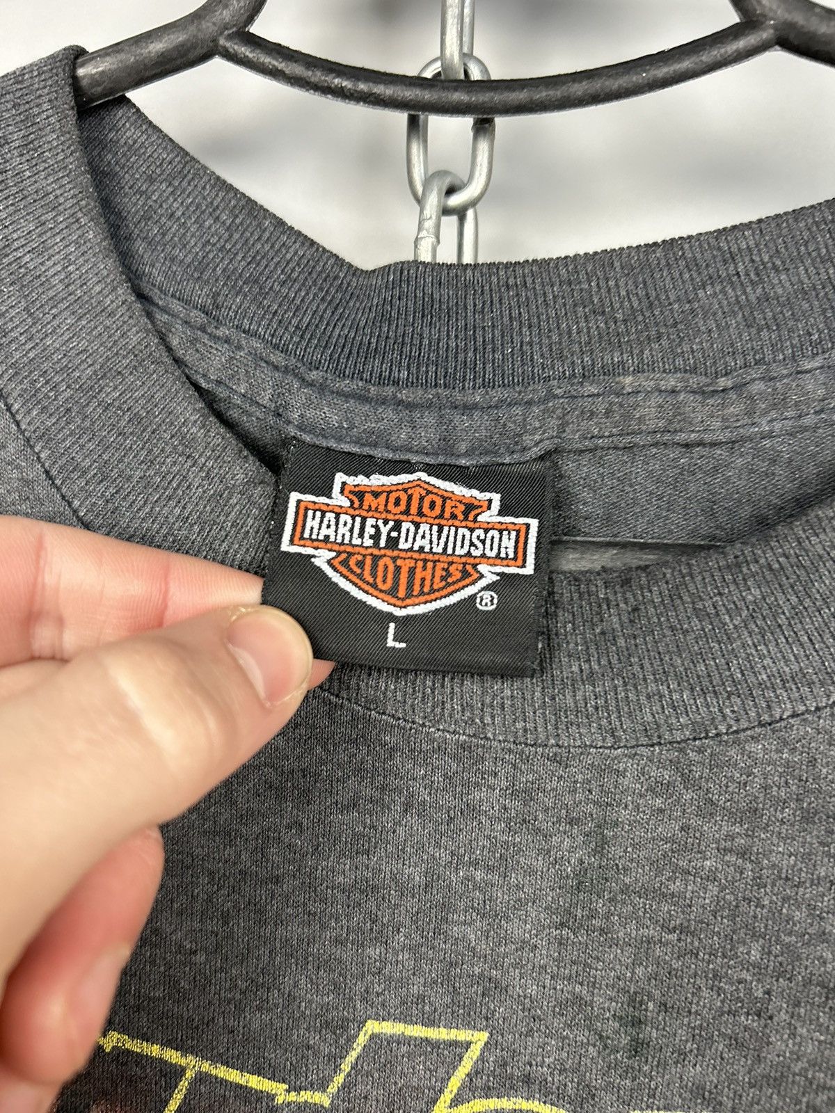 Harley Davidson × Vintage Vintage 90s Harley Davidson First in Flight T shirt Size US L / EU 52-54 / 3 - 2 Thumbnail