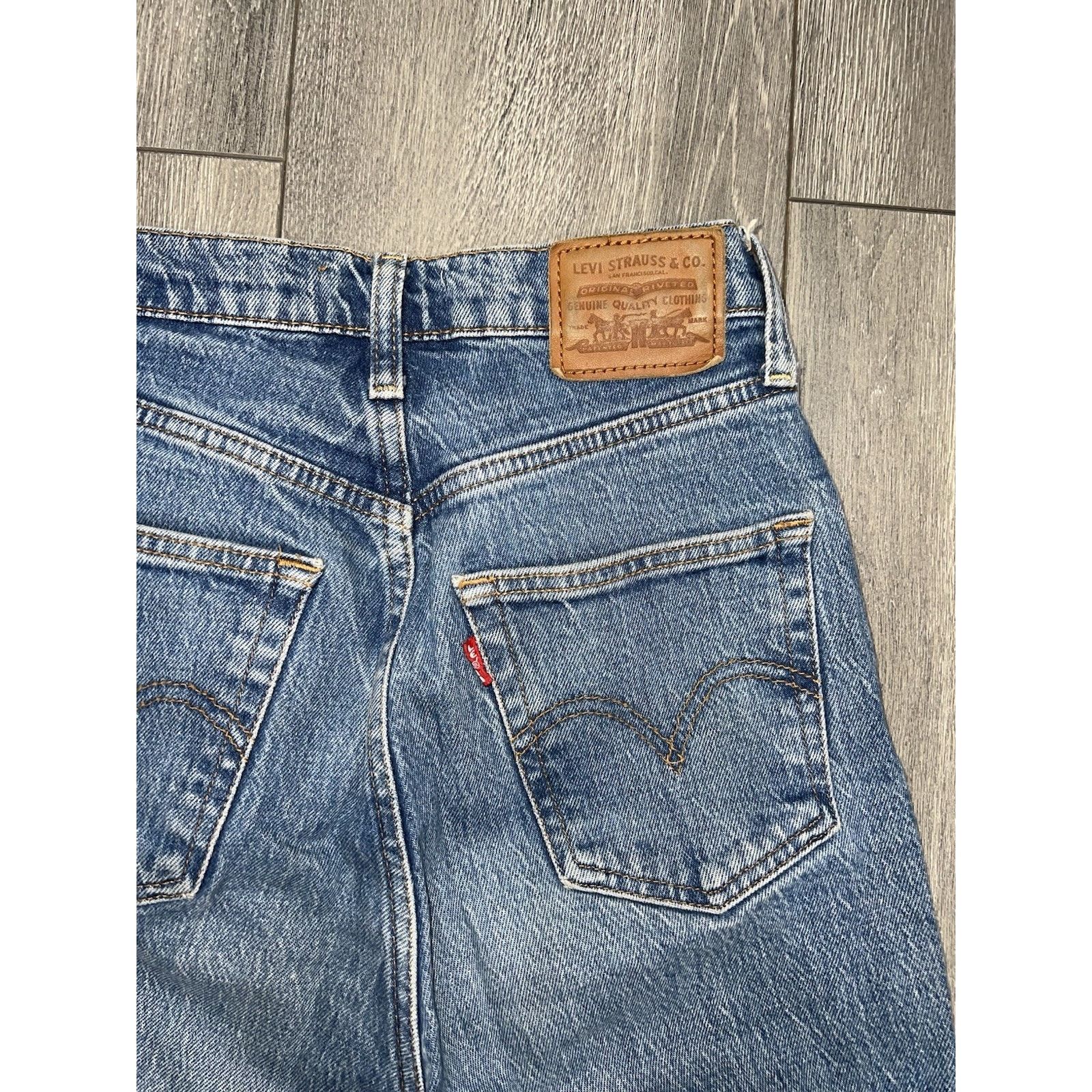 Levi's LEVI’S RIBCAGE FULL LENGTH - Dark Wash Size 24 A003138 Size 32" / US 10 / IT 46 - 10 Thumbnail