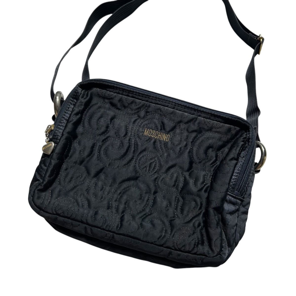 Moschino Moschino Embroidery Logo Shoulder Bag Size ONE SIZE - 3 Thumbnail