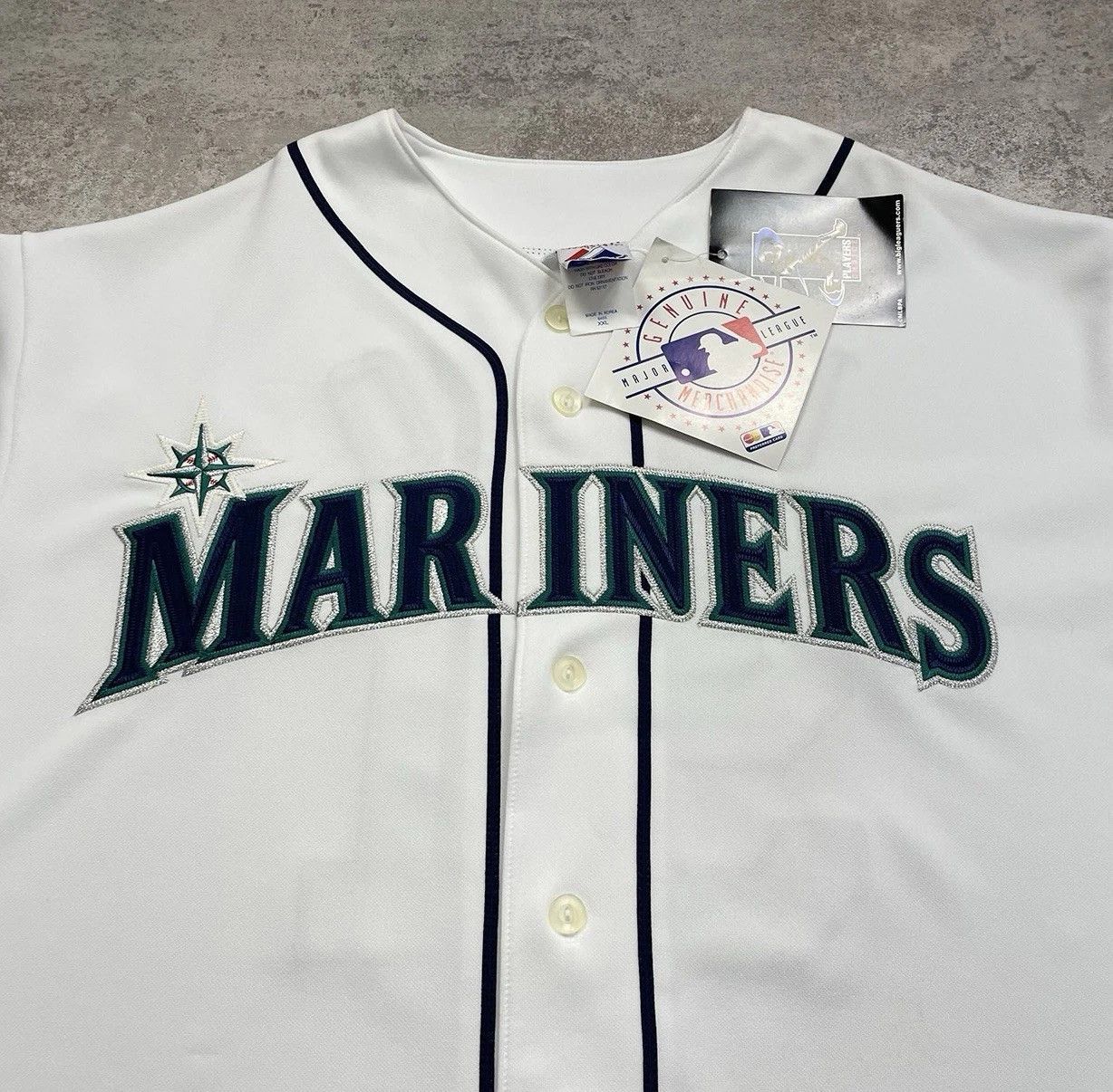 MLB × Majestic × Vintage DEADSTOCK ICHIRO SUZUKI #51 SEATTLE MARINERS MAJESTIC JERSEY Size US XXL / EU 58 / 5 - 4 Thumbnail