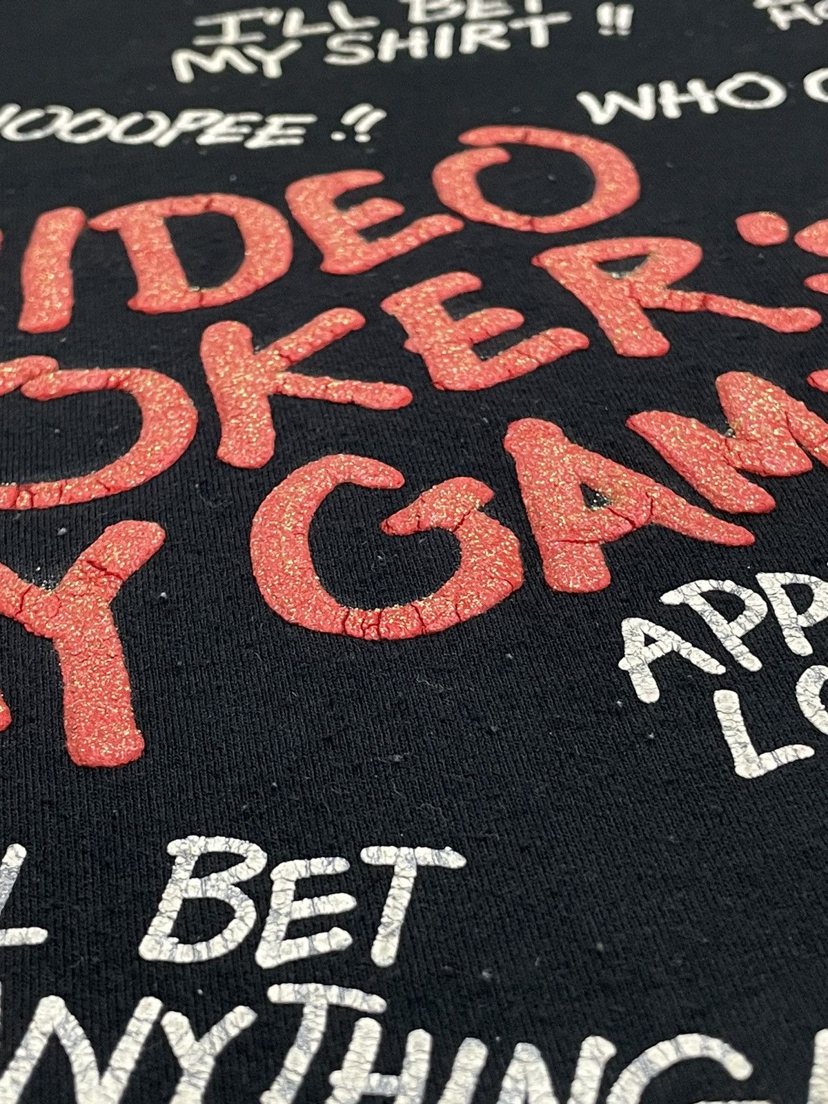 The Game Vtg 1995 Video Poker My Game Term and Wording Fullprint Size US L / EU 52-54 / 3 - 9 Thumbnail
