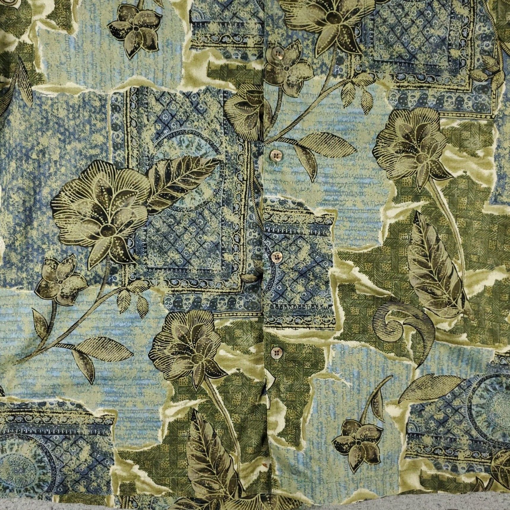 Tori Richard VINTAGE Tori Richard Men's Shirt XL Green Hawaiian Button-Up Short Sleeve Casual Summer Size US XL / EU 56 / 4 - 3 Thumbnail