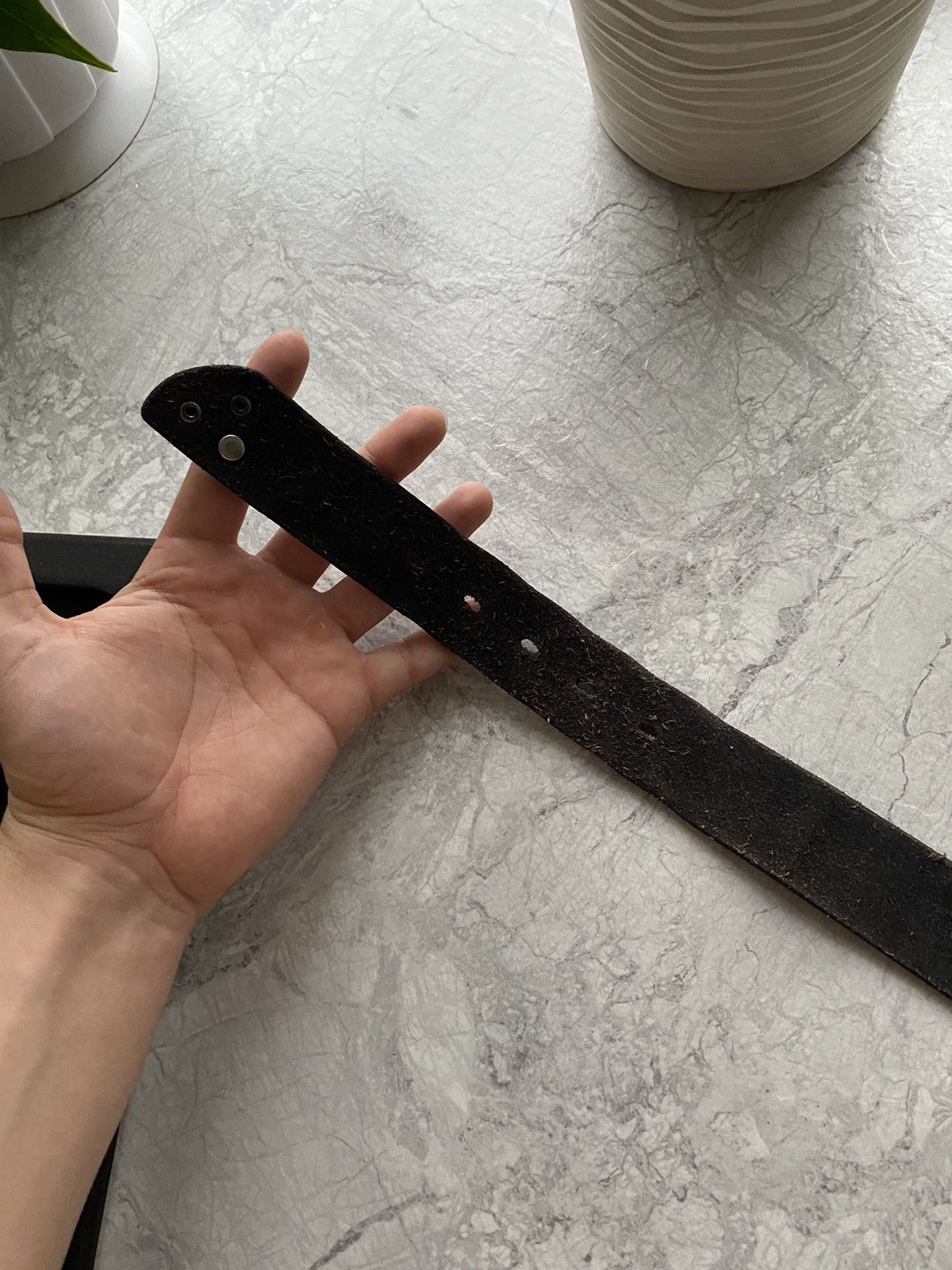 Diesel Vintage Diesel Leather Y2K Japanese Belt Rare Avan-Garde Size ONE SIZE - 6 Thumbnail