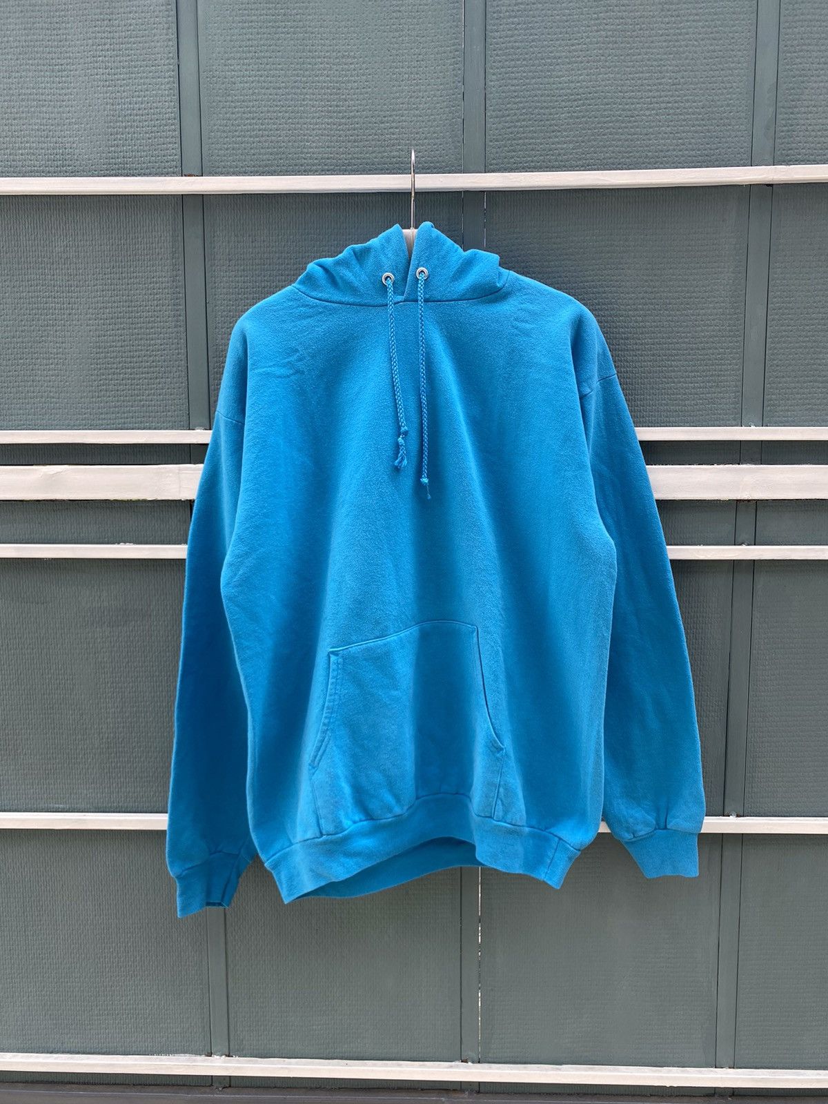 Vintage Vintage blank hoodie blue port & company Size US M / EU 48-50 / 2 - 1 Thumbnail