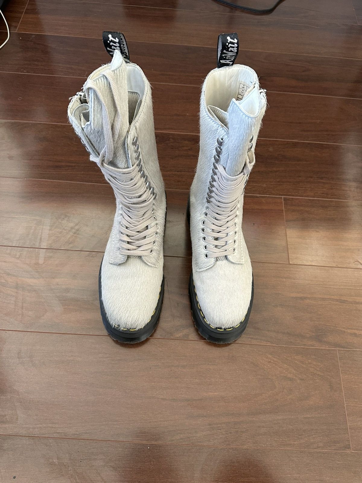 Dr. Martens × Rick Owens 1918 Rick Owens Ponyhair boots Size US 10.5 / EU 43-44 - 4 Thumbnail