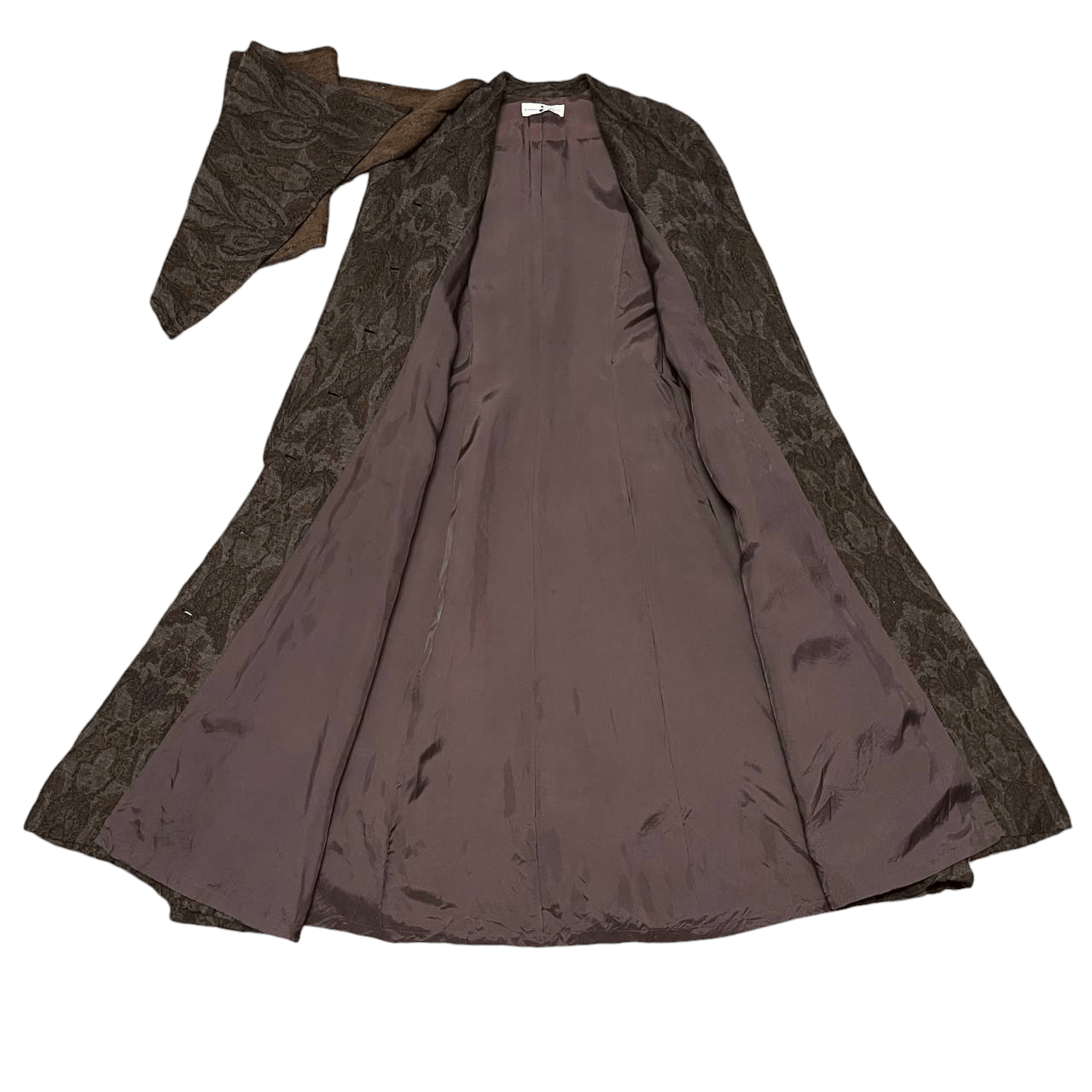 Hiroko Koshino Homme 💥Rare Hiroko Koshino Wool Dress Gown with Scarf Vintage Size S / US 4 / IT 40 - 8 Thumbnail