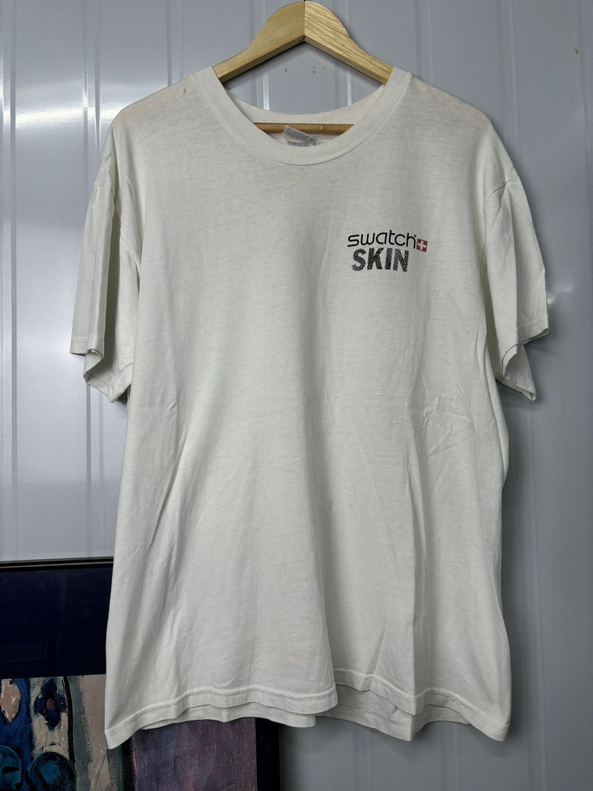Swatch × Vintage RARE! Vintage 90’s Art Promo Swatch Am i Naked Size US L / EU 52-54 / 3 - 2 Thumbnail