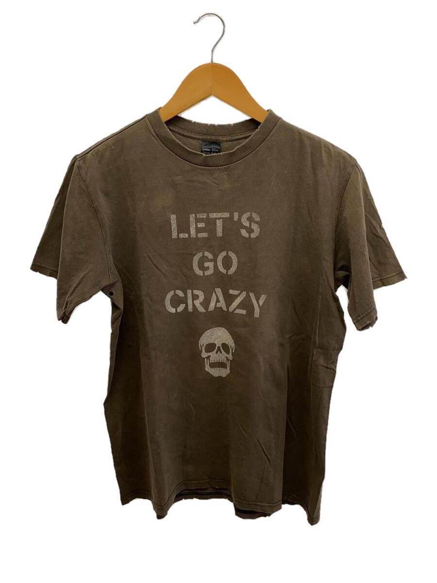 image of Number N Ine Let's Go Crazy T-Shirt in Brown, Men's (Size Large)