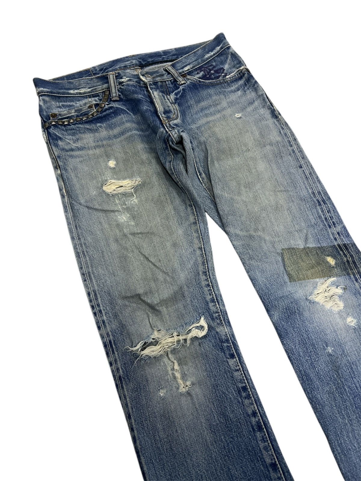 Designer × Hysteric Glamour HYSTERIC GLAMOUR DISTRESSED DENIM PANT Size US 28 / EU 44 - 5 Thumbnail