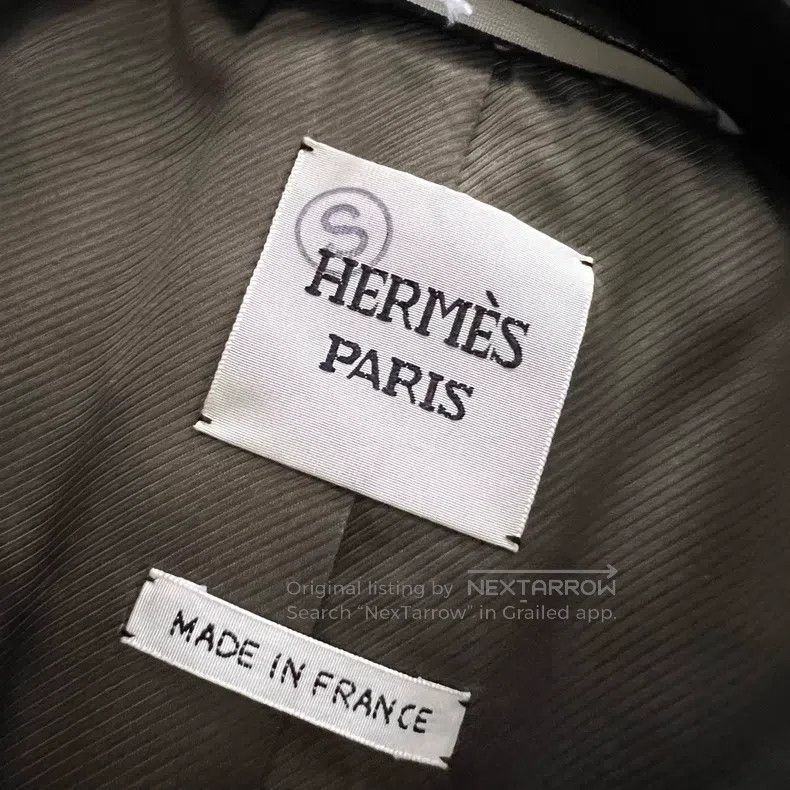 Hermes Hermes Solid color stud lapel coat Size XS / US 0-2 / IT 36-38 - 3 Thumbnail