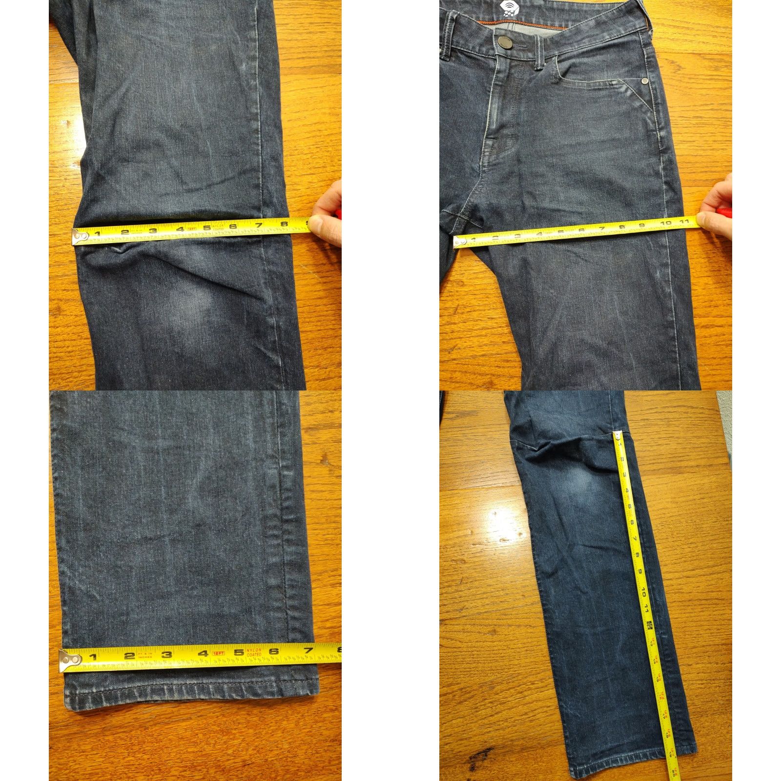 Mountain Hardwear VINTAGE Mountain Hardwear Jeans Mens 30x32 Straight Stretch Denim Blue 5-Pocket Logo Zipper Comfortable Outdoor Mens Size US 30 / EU 46 - 9 Thumbnail