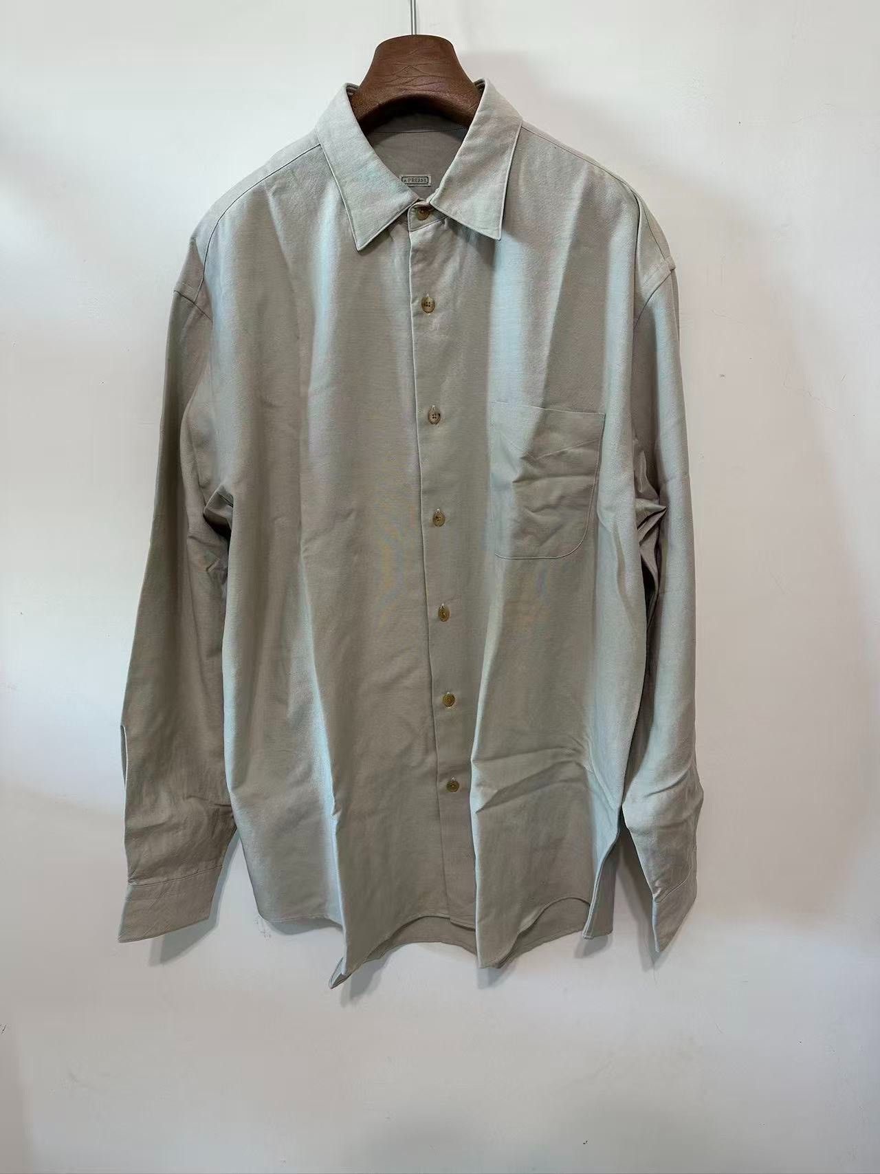 A.PRESSE A.PRESSE 25SS Silk Blend Shirt Size US M / EU 48-50 / 2 - 1 Thumbnail