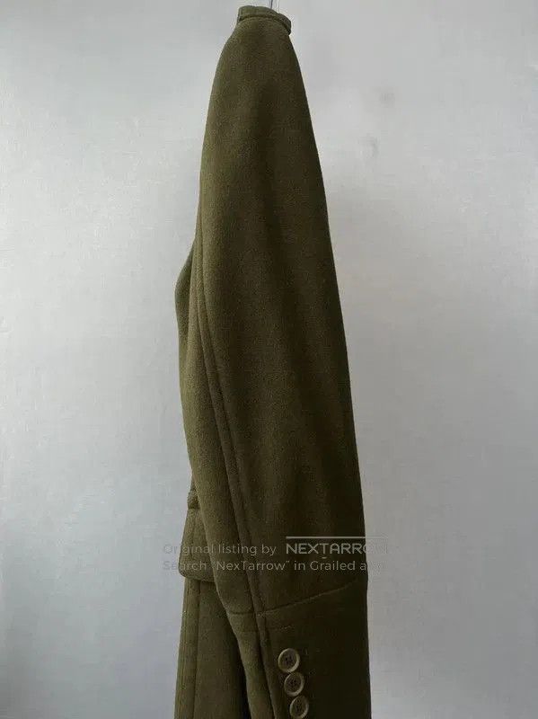 Burberry Burberry Green Wool Long Coat for Women. Size L / US 10 / IT 46 - 3 Thumbnail