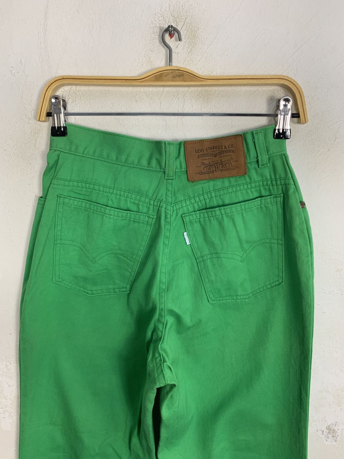 Levi's Levis 84’ Olympic Game US Green Denim Jeans Straight Cut Size 25" / US 0 / IT 36 - 4 Thumbnail