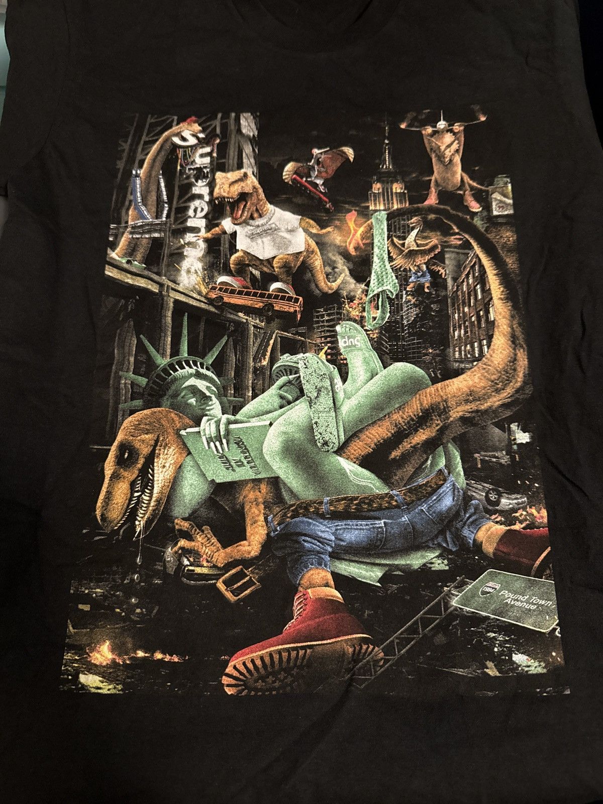 Supreme Supreme T-Rex Tee Black Size Small Size US S / EU 44-46 / 1 - 2 Thumbnail