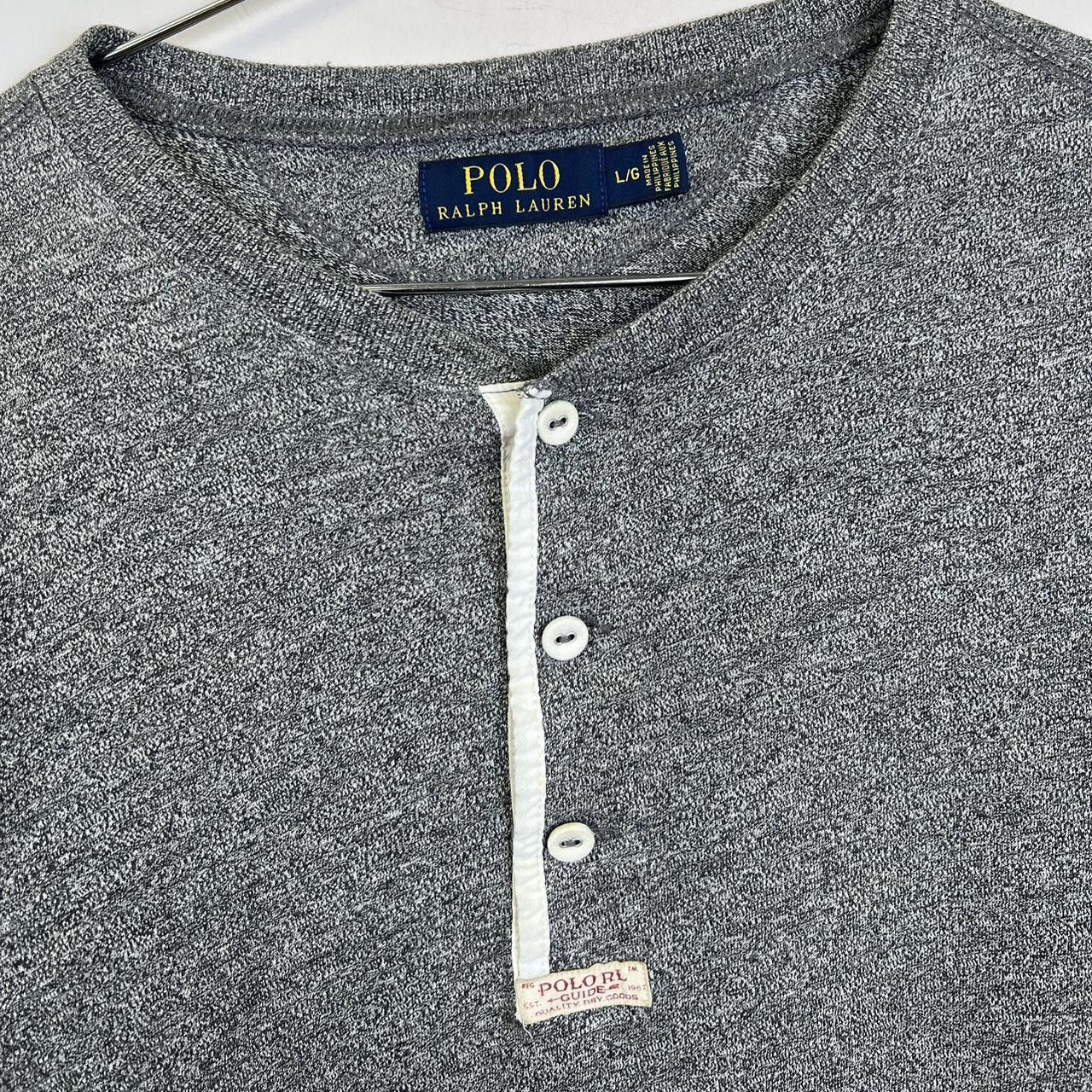 Polo Ralph Lauren Polo Ralph Lauren Long Sleeve Henley Shirt - Gray Size US L / EU 52-54 / 3 - 3 Thumbnail