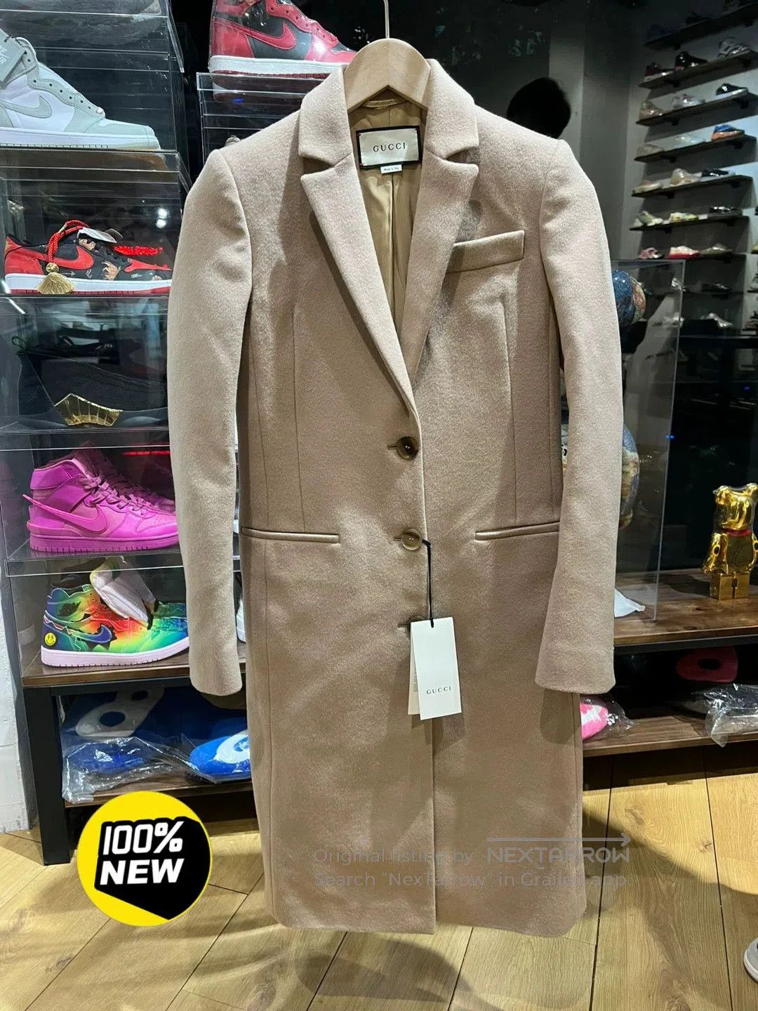 Gucci gucci long beige coat with tags. Size S / US 4 / IT 40 - 1 Thumbnail