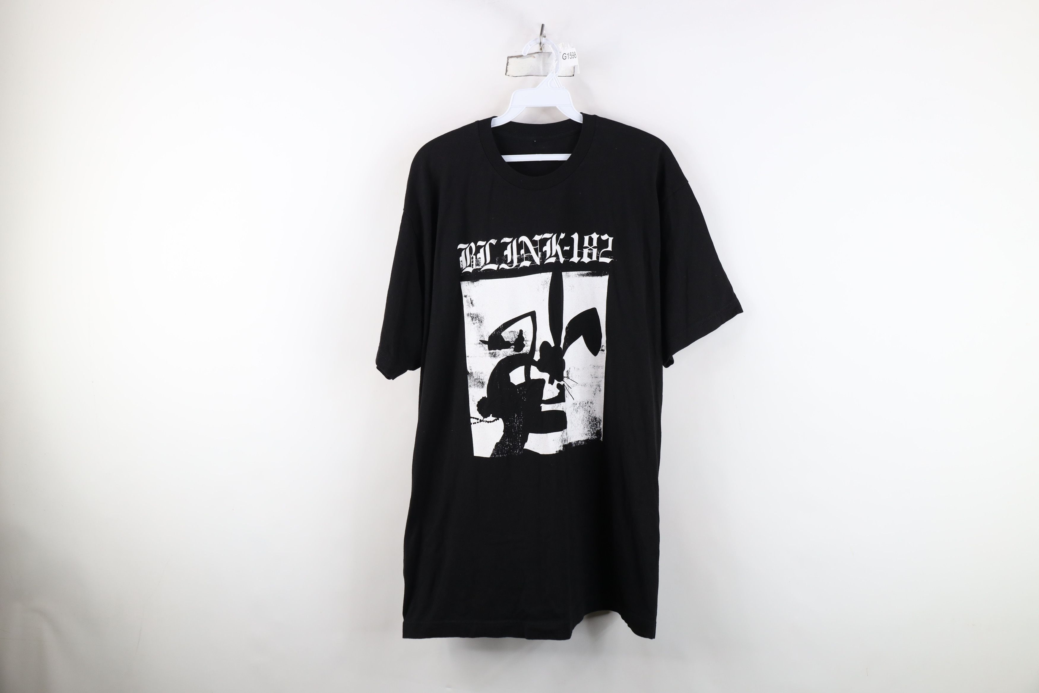 Vintage Vintage Bunny Blink 182 Band Short Sleeve T-Shirt Black Size US XL / EU 56 / 4 - 1 Thumbnail