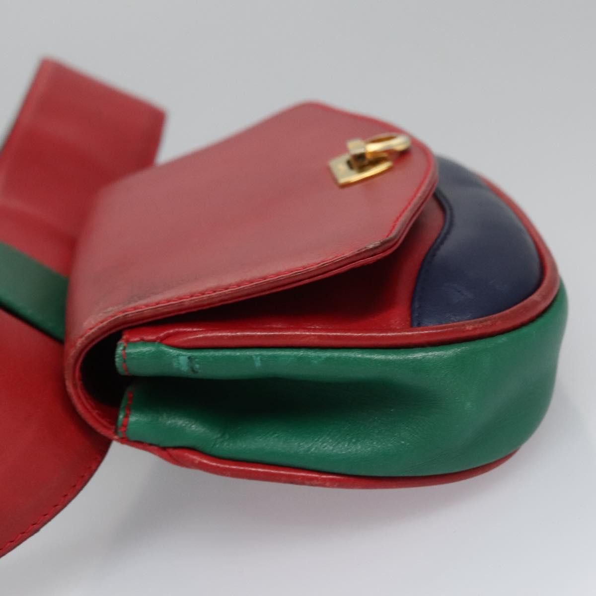 Salvatore Ferragamo Salvatore Ferragamo Gancini Waist Bag Leather Red Size ONE SIZE - 4 Thumbnail