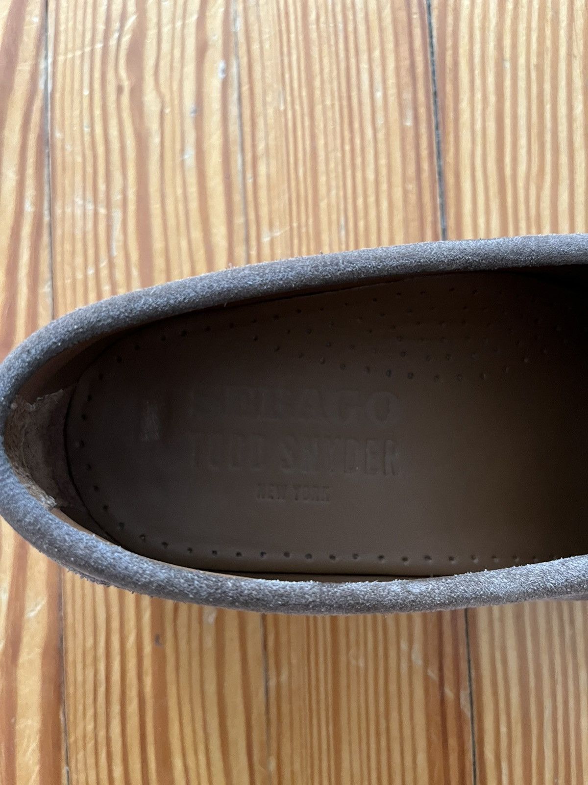 Sebago × Todd Snyder Todd Snyder Sebago Woven Ryan Suede Loafer Tan Mushroom Size US 9 / EU 42 - 6 Thumbnail