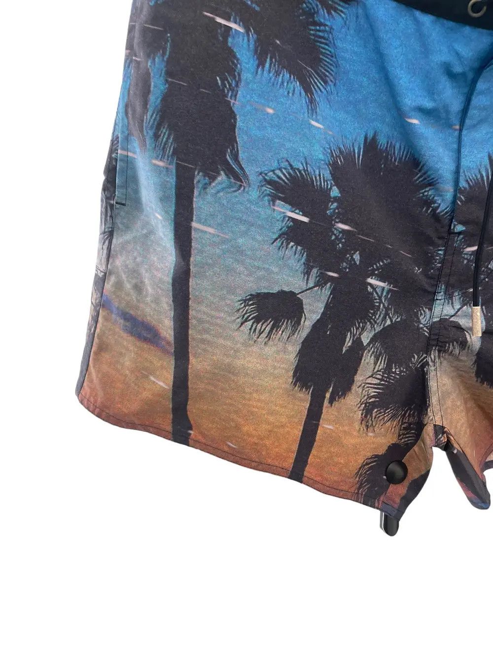 Saint Laurent Paris o1la1rc1a0825 670287 VHS Sunset Print Swim Shorts Multicolor Size US 30 / EU 46 - 4 Thumbnail