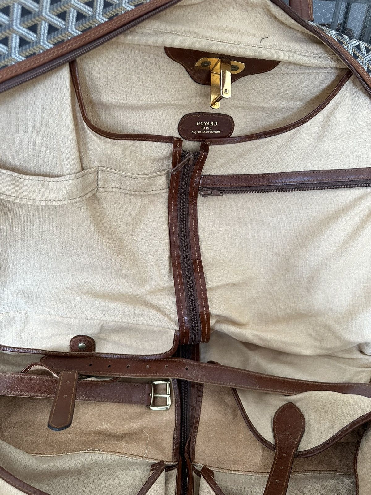 Goyard × Vintage Vintage Goyard Garment Bag x Classic Luxury Travel Size ONE SIZE - 3 Thumbnail