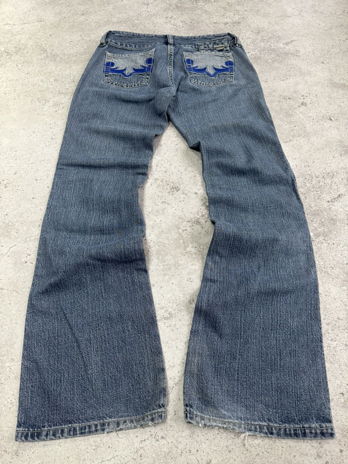 Diesel × Vintage Vintage Diesel Flare Faded Denim Jeans Size US 28 / EU 44 - 1 Thumbnail