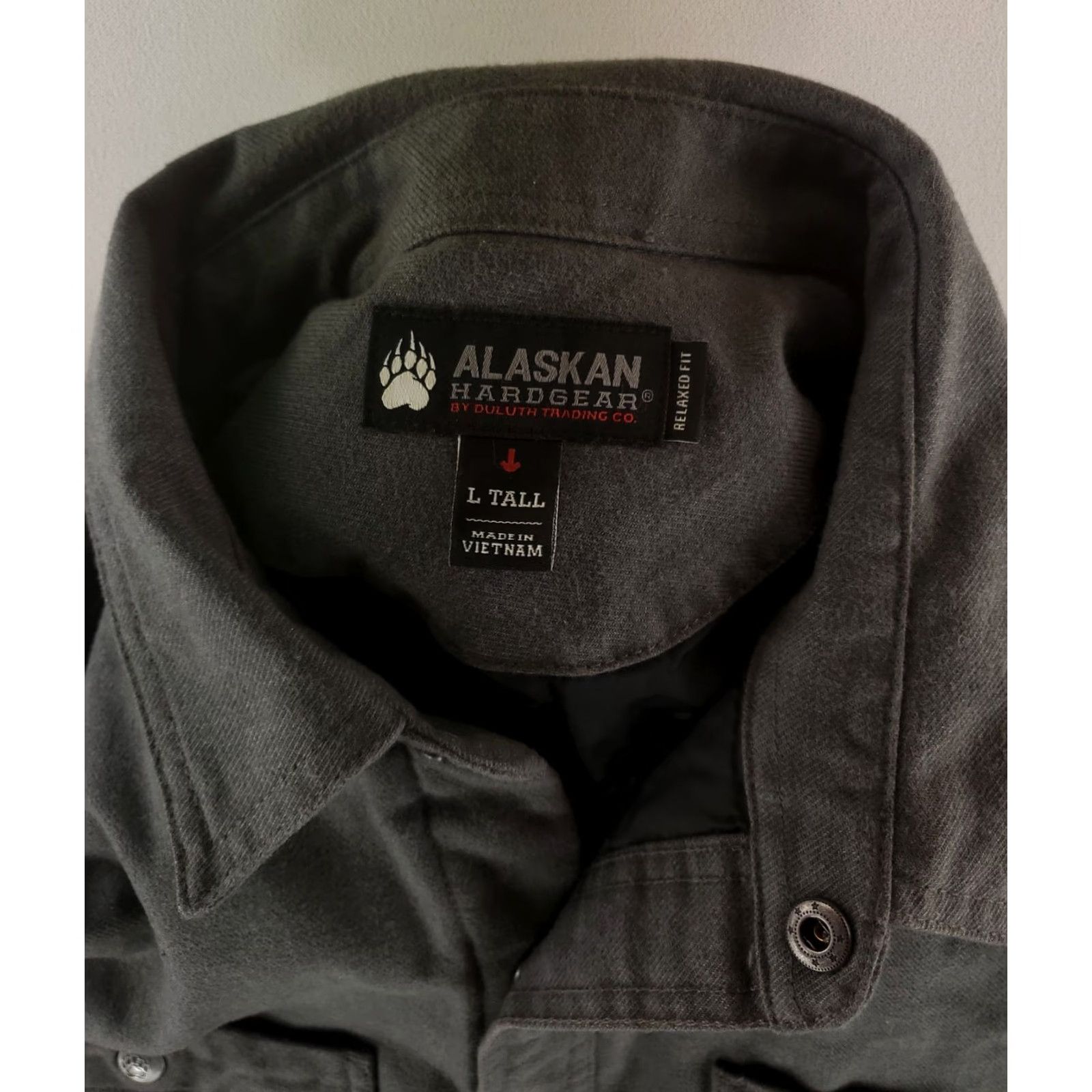 Vintage Duluth Alaskan Hardgear Trapline Flannel Relaxed Fit Shirt Jacket Gray Mens L Tall Shirt Jacket Mens L Gray Size US L / EU 52-54 / 3 - 3 Thumbnail