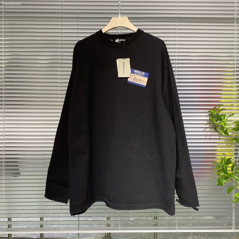 Balenciaga Balenciaga Hoodie + demna signature + destruction Size US M / EU 48-50 / 2 - 1 Thumbnail
