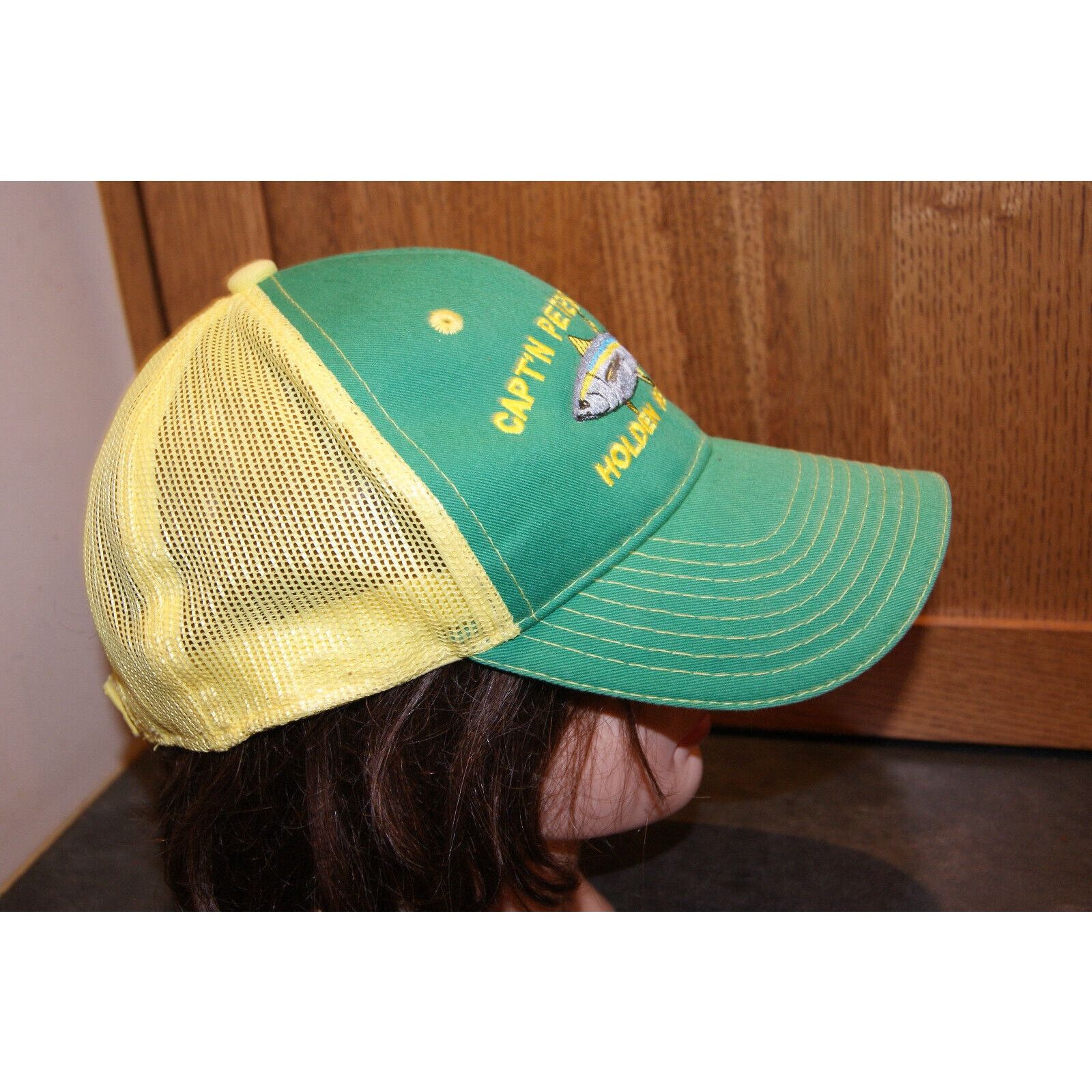 Other Capt'n Pete's Seafood Market Holden NC Green Trucker Hat Cap Size ONE SIZE - 3 Thumbnail