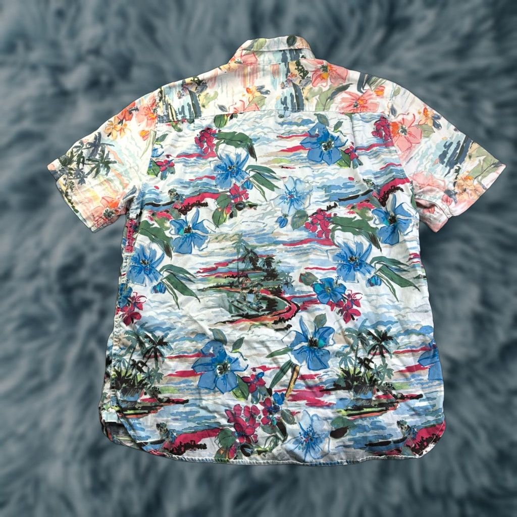 Tommy Bahama Tommy Bahama Shirt Mens Medium Hibiscus Floral All Over Print Tencel Size US M / EU 48-50 / 2 - 1 Thumbnail