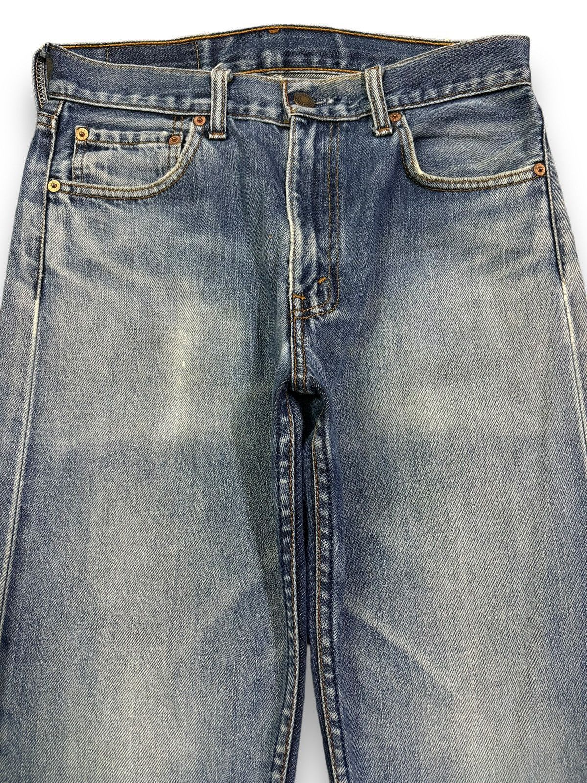 Levi's Vintage 90s Levis 505 Blue Wash Regular Fit Distressed Jeans Size US 29 - 3 Thumbnail