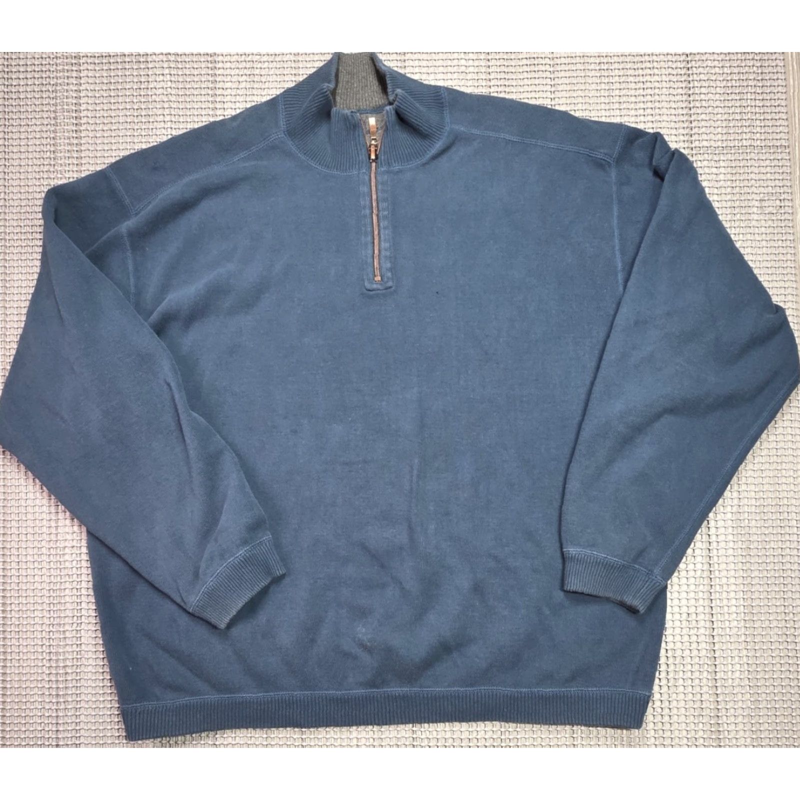 Tommy Bahama Tommy Bahama Sweater XXL Reversible 1/4 Zip Up Heavyweight Gray Green Mens Size US XXL / EU 58 / 5 - 3 Thumbnail