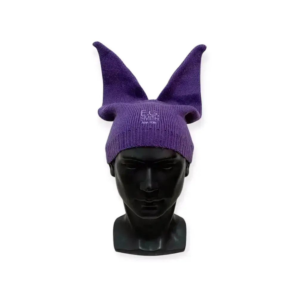 Vintage Rare E.G Smith New York Devil Horn Beanie Hat Size ONE SIZE - 1 Thumbnail