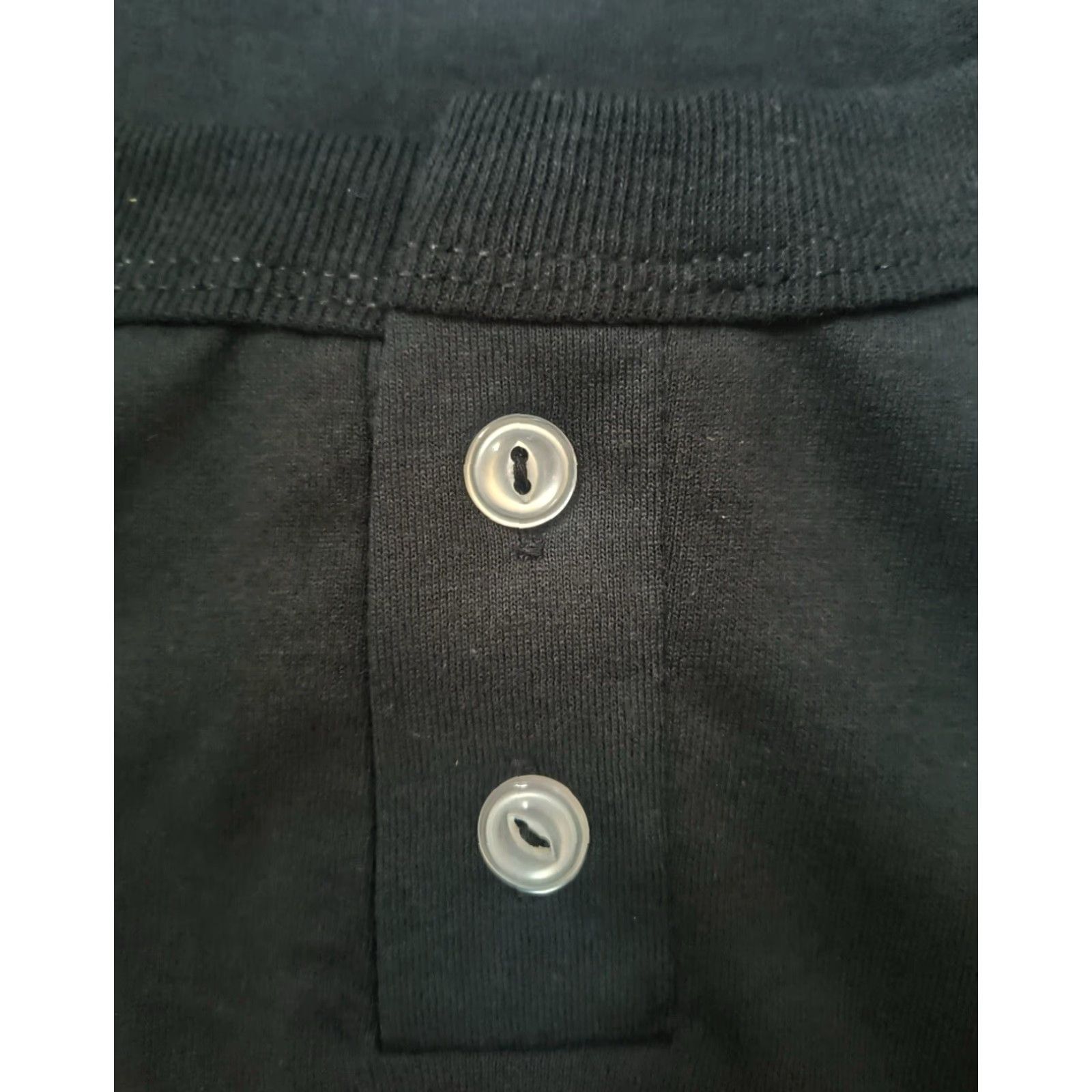 Russell Athletic VINTAGE Russell Athletic Henley Shirt Mens 3XL Black 90s Deadstock NWOT USA Made Size US XXL / EU 58 / 5 - 2 Thumbnail