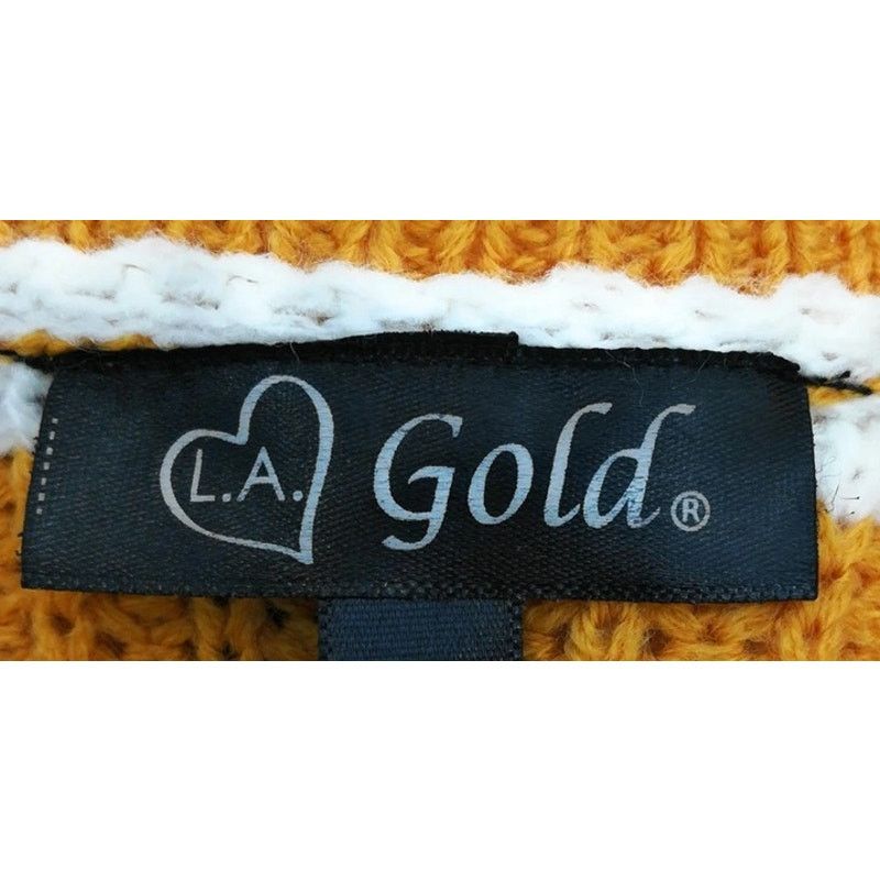 Other L.A. Gold Striped V Neck Knit Sweater Women's Large Size L / US 10 / IT 46 - 4 Thumbnail