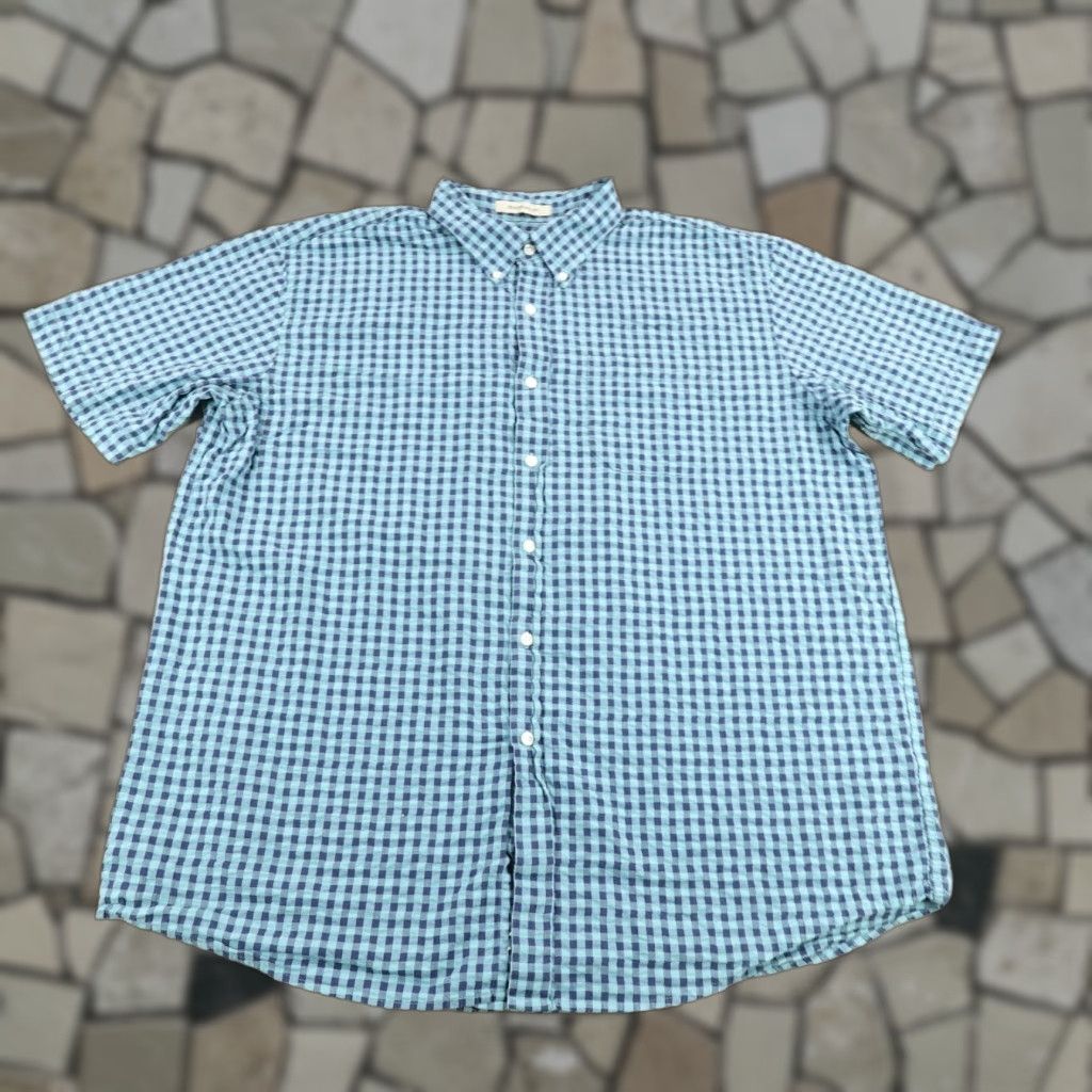 Vintage LL Bean Shirt XL Blue Gingham Plaid Button-Up Cotton Outdoor Casual Men's XL Blue Plaid Shirt Size US XL / EU 56 / 4 - 1 Thumbnail