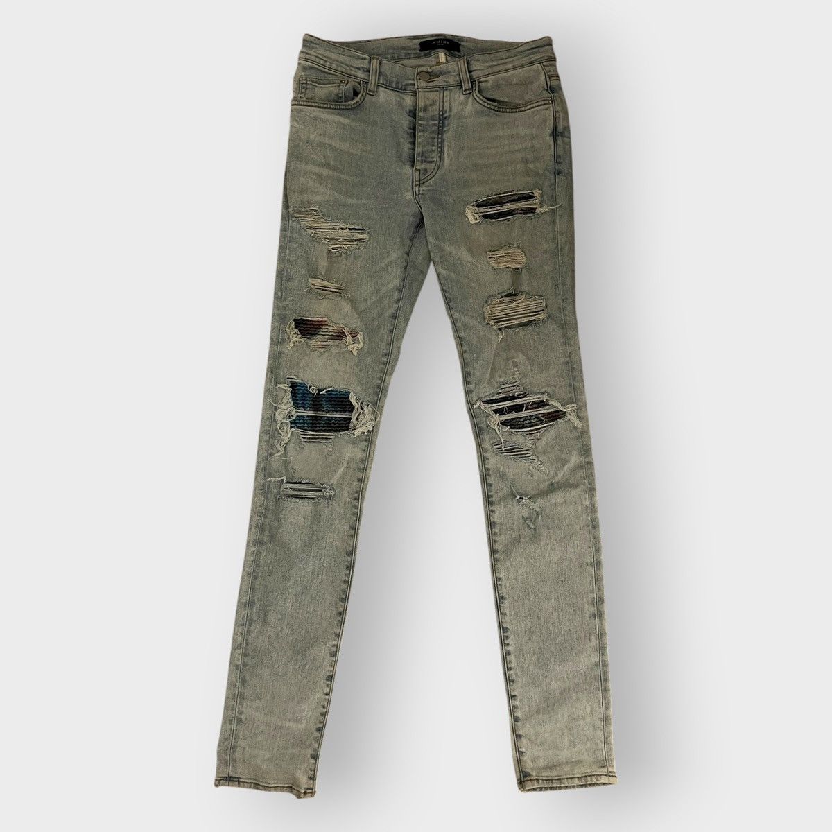 Amiri ICONIC! Amiri Jeans Green Patch Size 32 Size US 32 / EU 48 - 1 Thumbnail