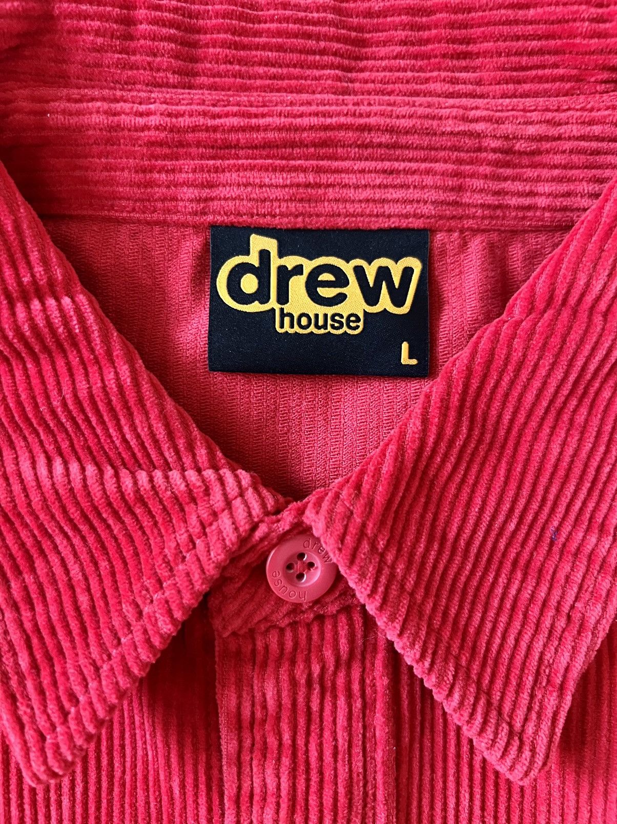 Drew House DREW CORDUROY SHORT SLEEVE SHIRT RED Size US L / EU 52-54 / 3 - 2 Thumbnail