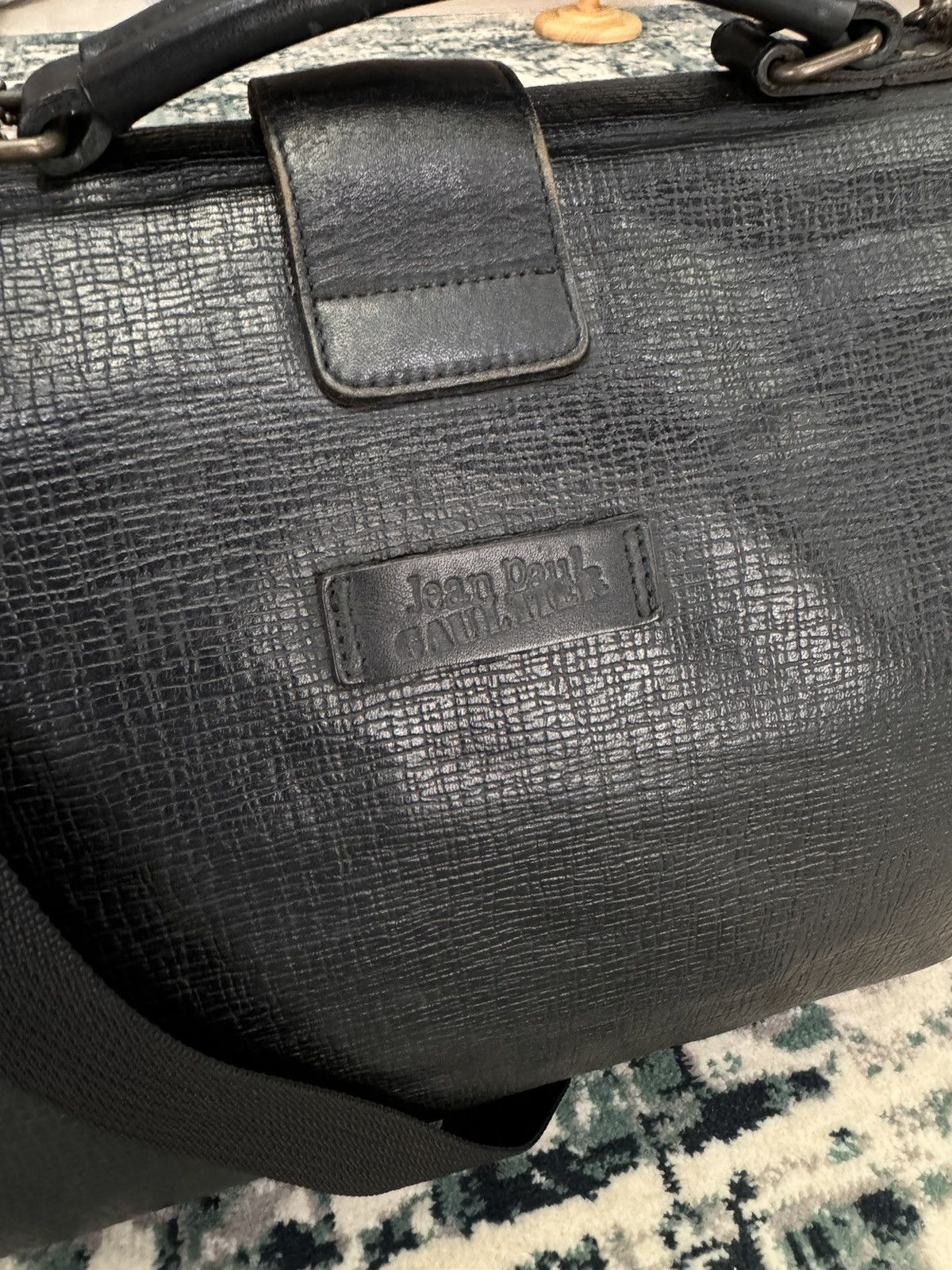 Jean Paul Gaultier × Vintage JPG HOMME BLACK DOCTOR BAG LUGGAGE Size ONE SIZE - 5 Thumbnail