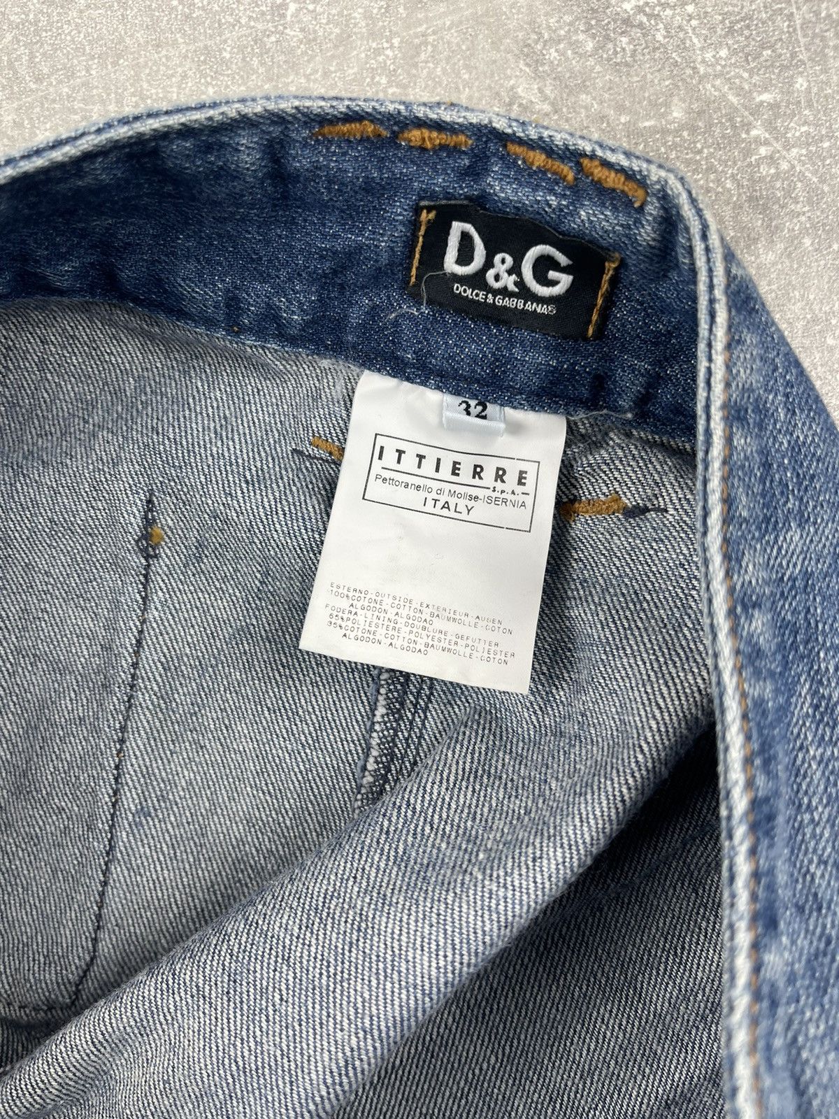 Dolce & Gabbana Dolce & Gabbana Distressed Flared Jeans Y2K Designer Denim Size 32" / US 10 / IT 46 - 13 Thumbnail