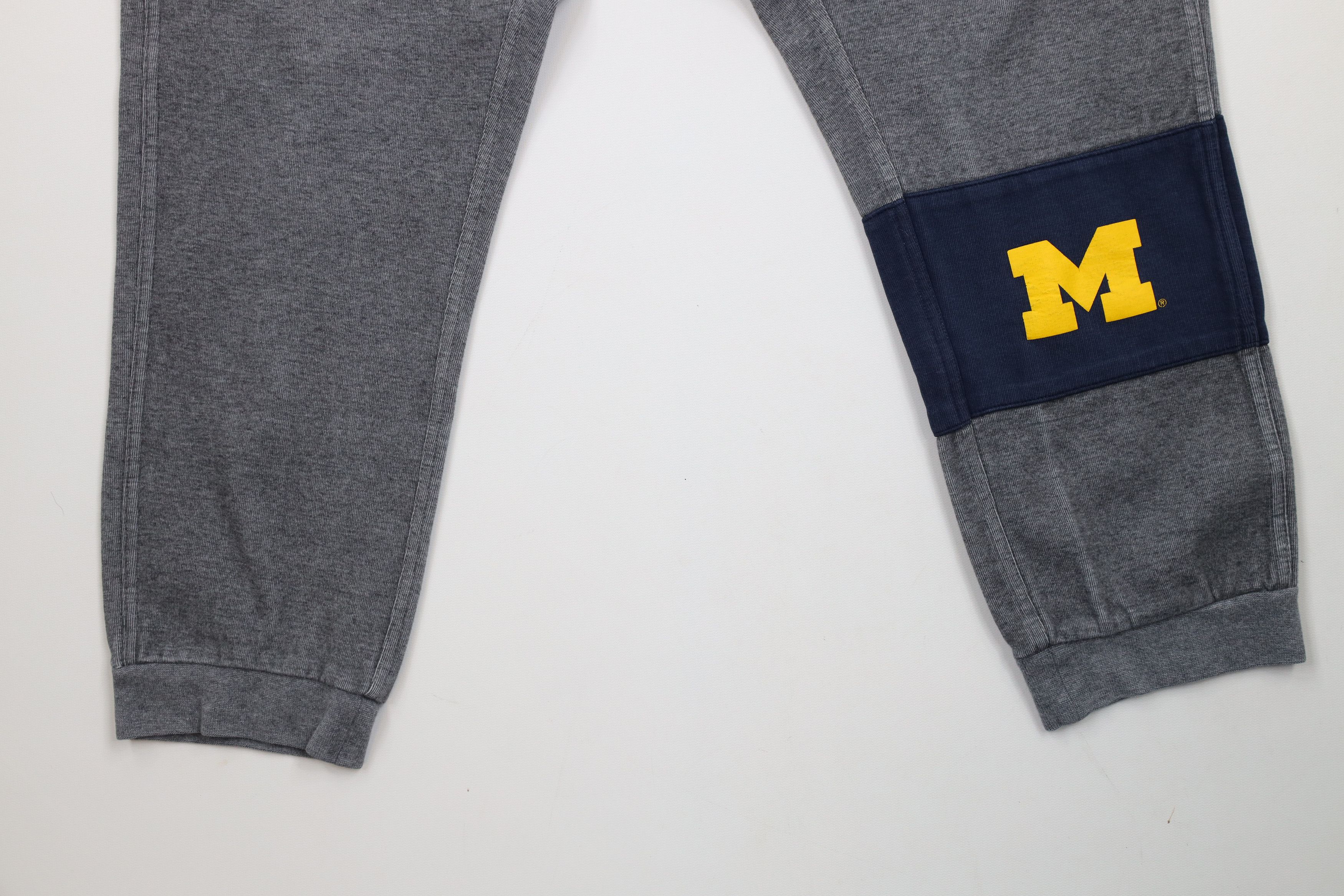 Nike × Vintage Nike Block University of Michigan Cuffed Sweatpants Joggers Size US 34 / EU 50 - 4 Thumbnail