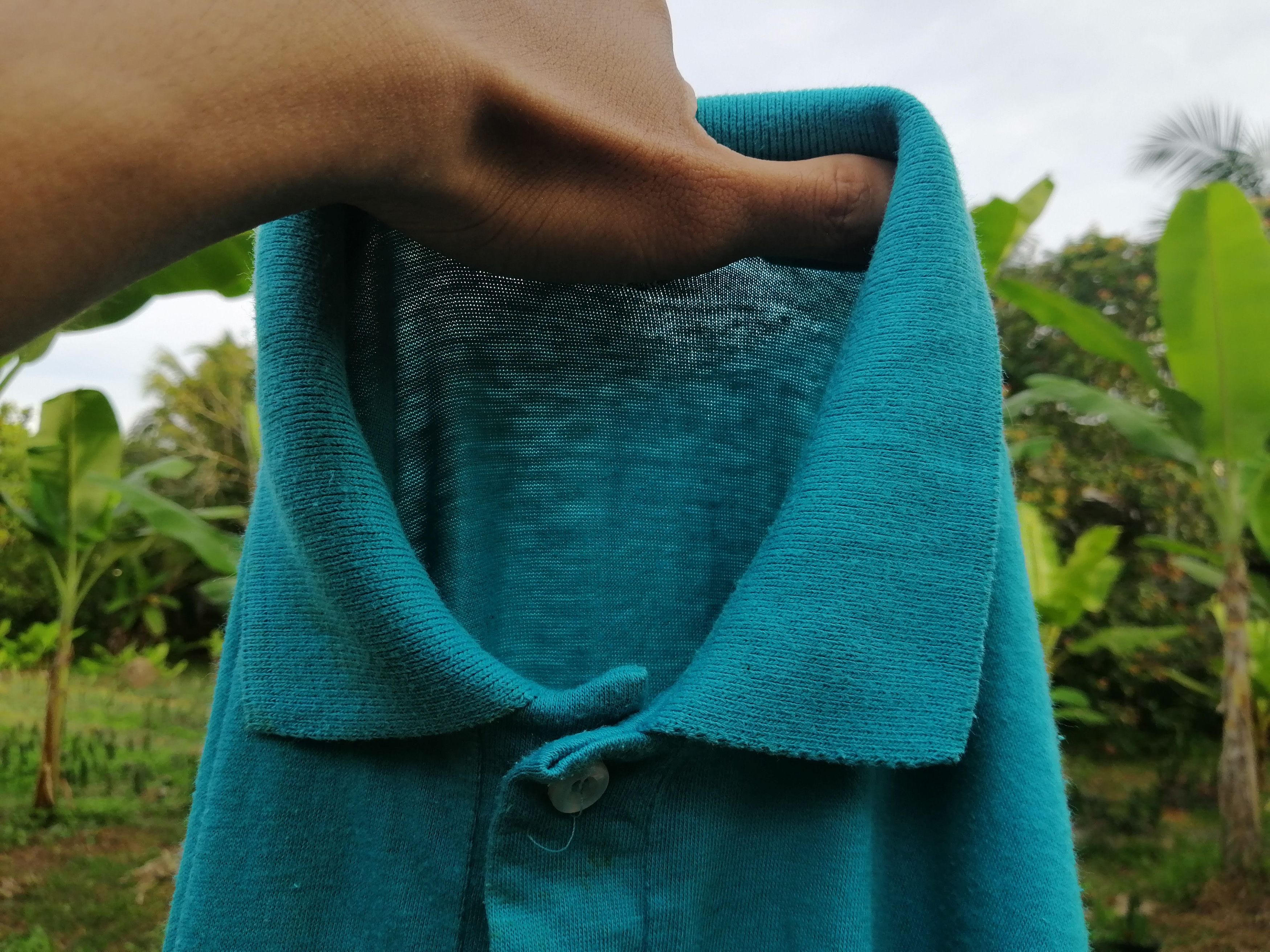 Other 80s vintage collared t shirt plain turquoise thin soft Size US M / EU 48-50 / 2 - 10 Thumbnail