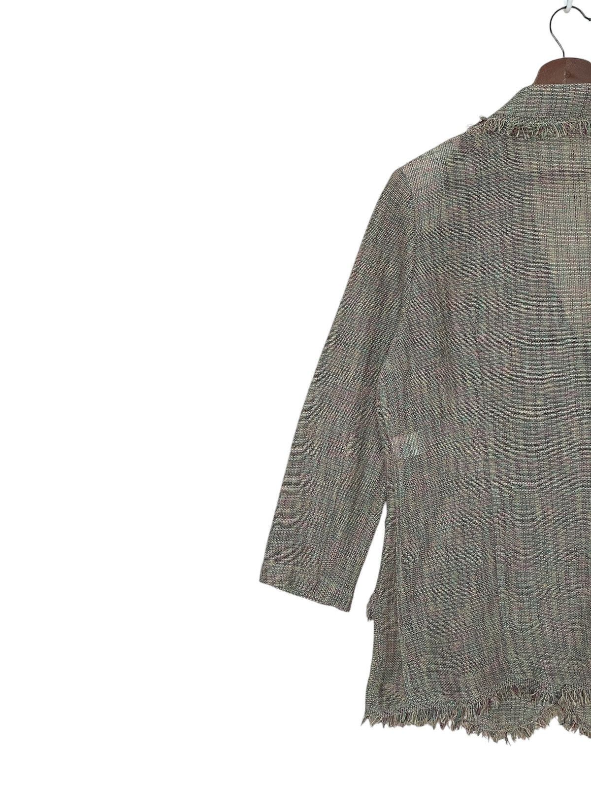 Japanese Brand Vintage Japanese Brand Bonsaune Wool Linen Silk Blazer 1990s Size 4XL / US 24-26 - 7 Thumbnail