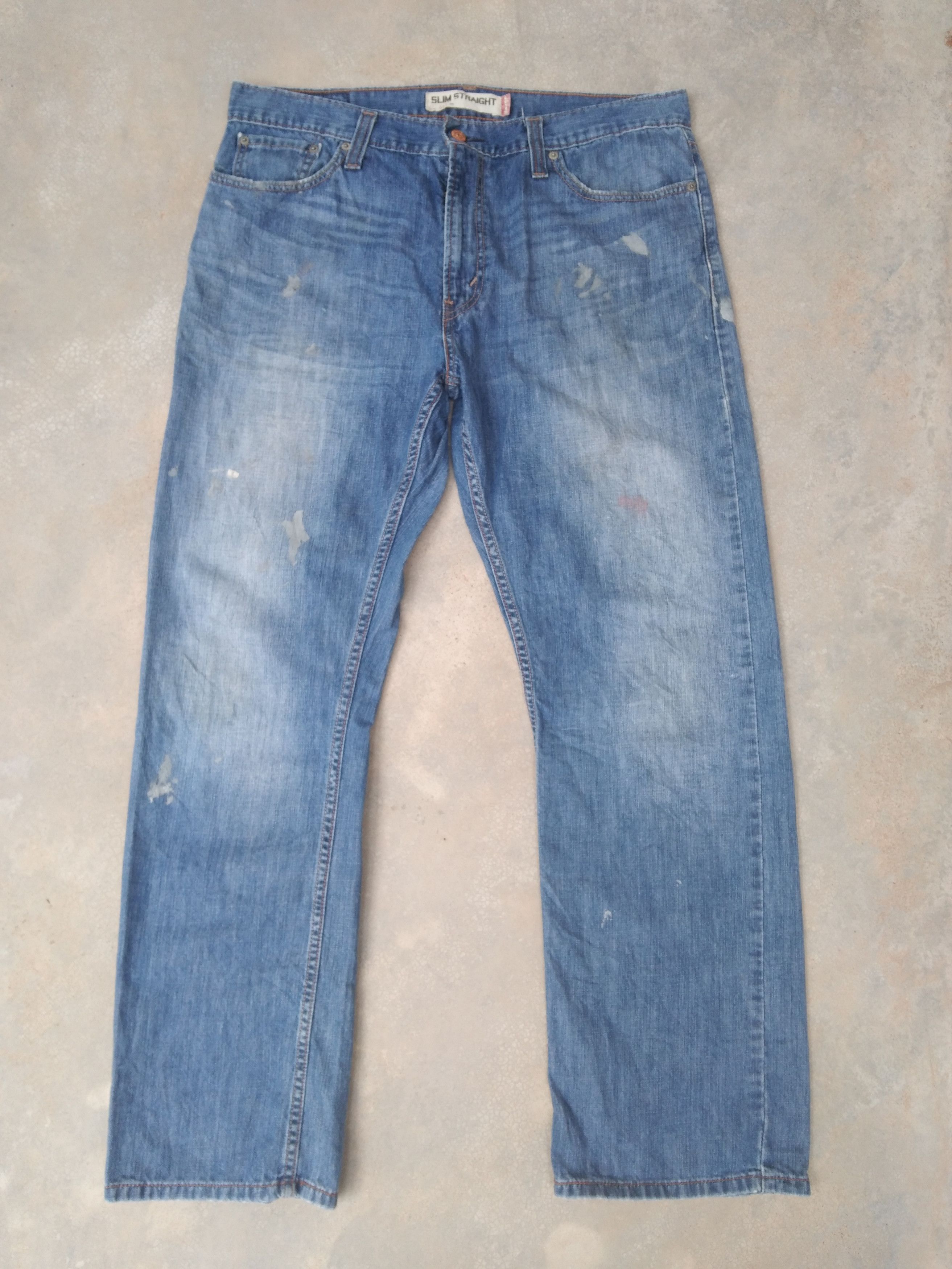 image of Vintage Levi's Jeans 514 Painter Distressed Denim 36X30 in Blue, Men's
