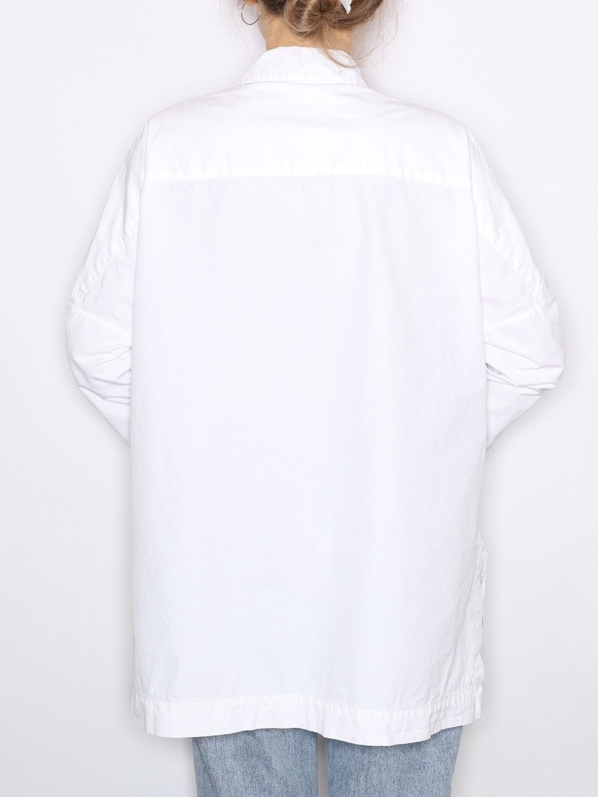 Casey Casey Casey Casey Oversized White Shirt Paper Tippy Top Wide Size XS / US 0-2 / IT 36-38 - 3 Thumbnail