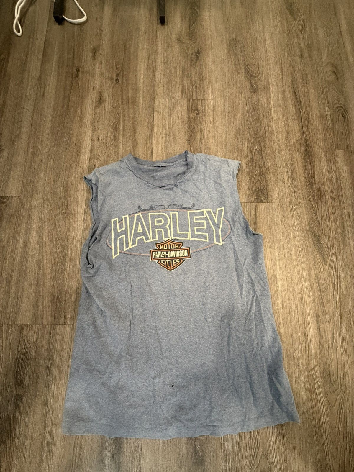 Harley Davidson Vintage Sleeveless Harley Davison Tee (L) Size US L / EU 52-54 / 3 - 1 Thumbnail