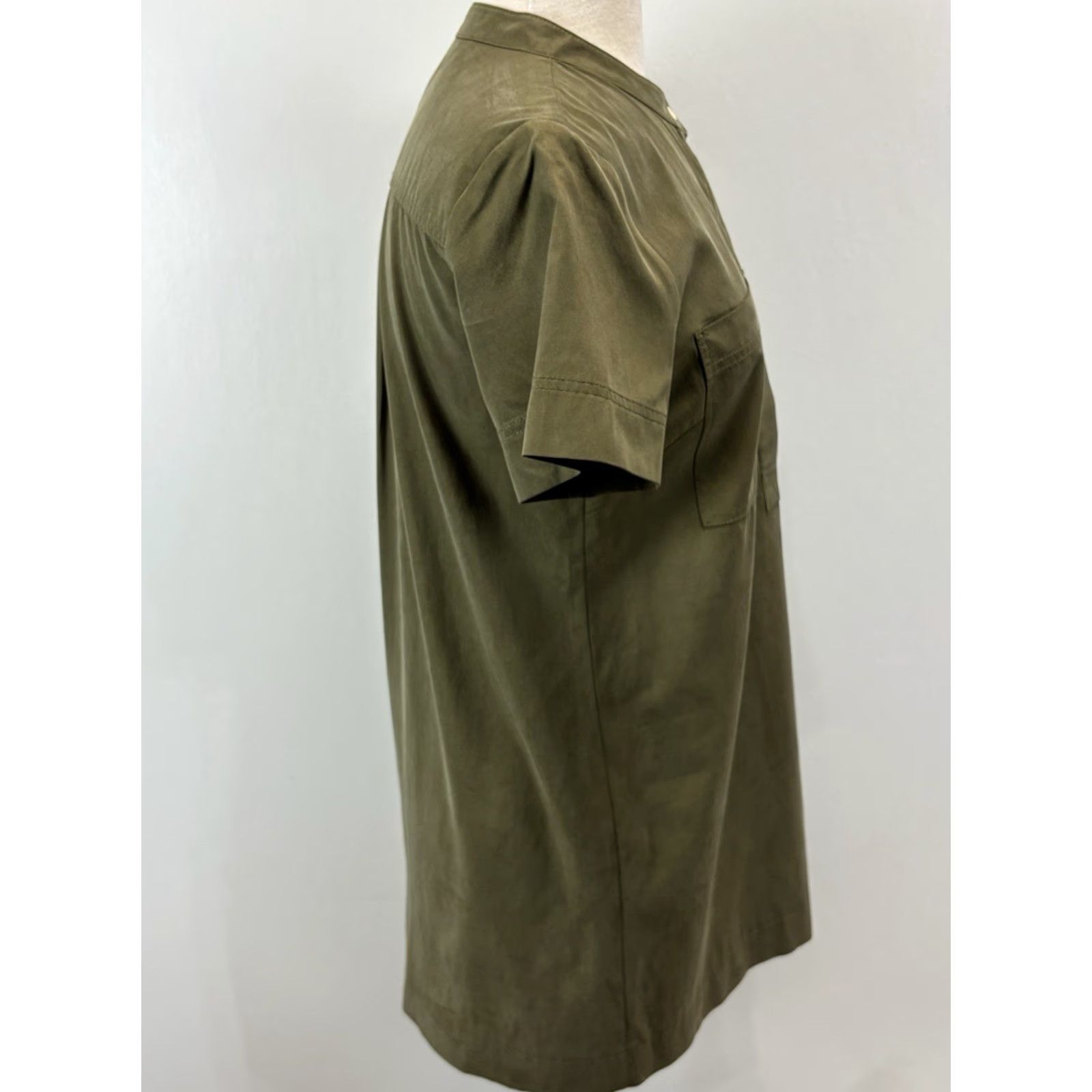 J.Crew VINTAGE J.CREW Military Fatigue Shirt Dress Women Small Army Green Utility Style Size S / US 4 / IT 40 - 4 Thumbnail