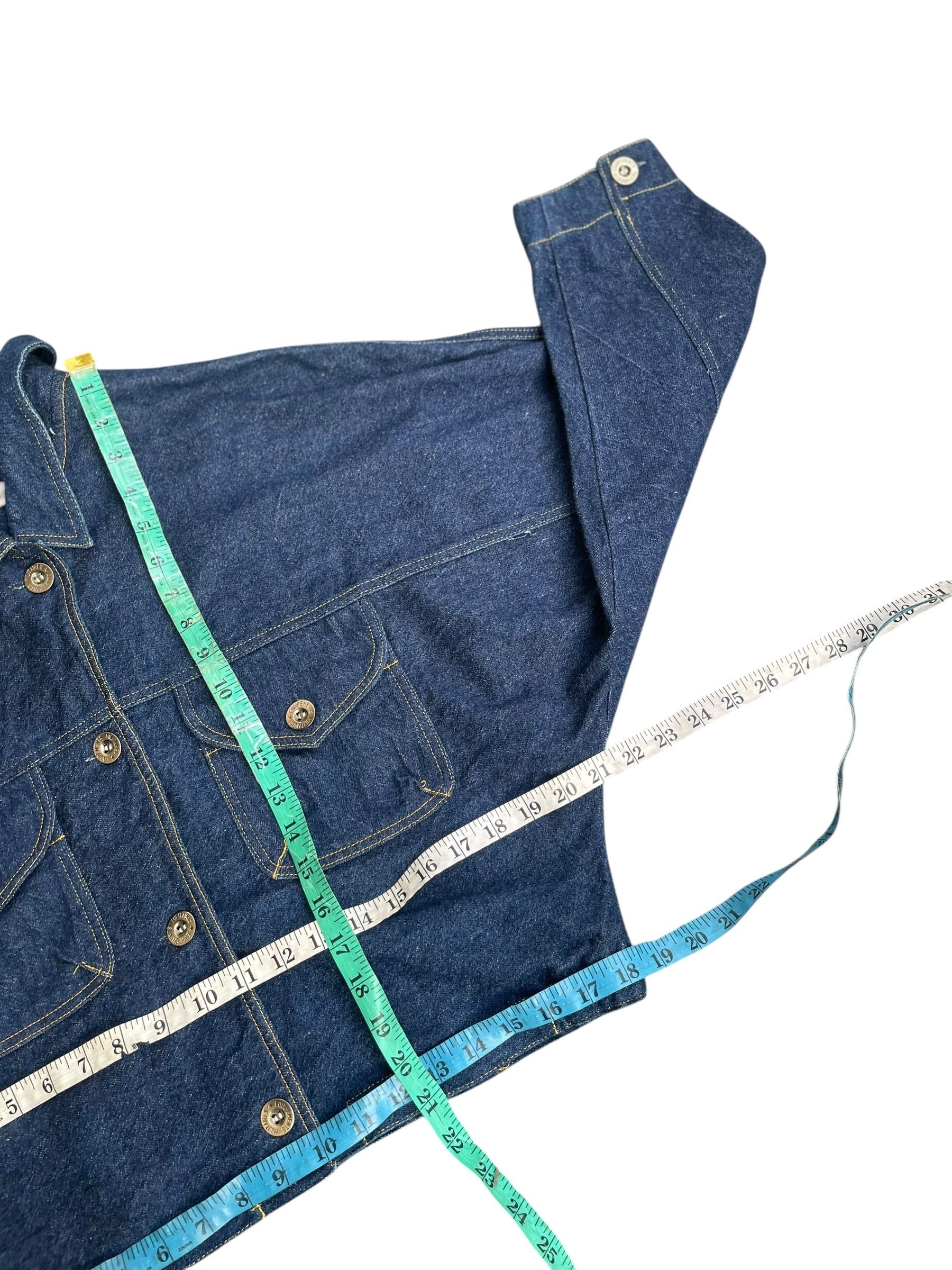 Japanese Brand Pink Coconut Crop Top Denim Jacket Size L / US 10 / IT 46 - 15 Thumbnail